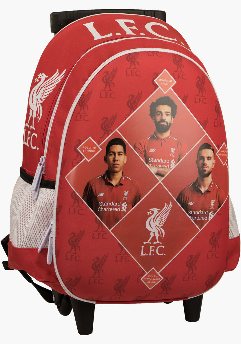 Liverpool Football Club Printed Trolley Backpack with Zip Closure-Trolleys-image-0