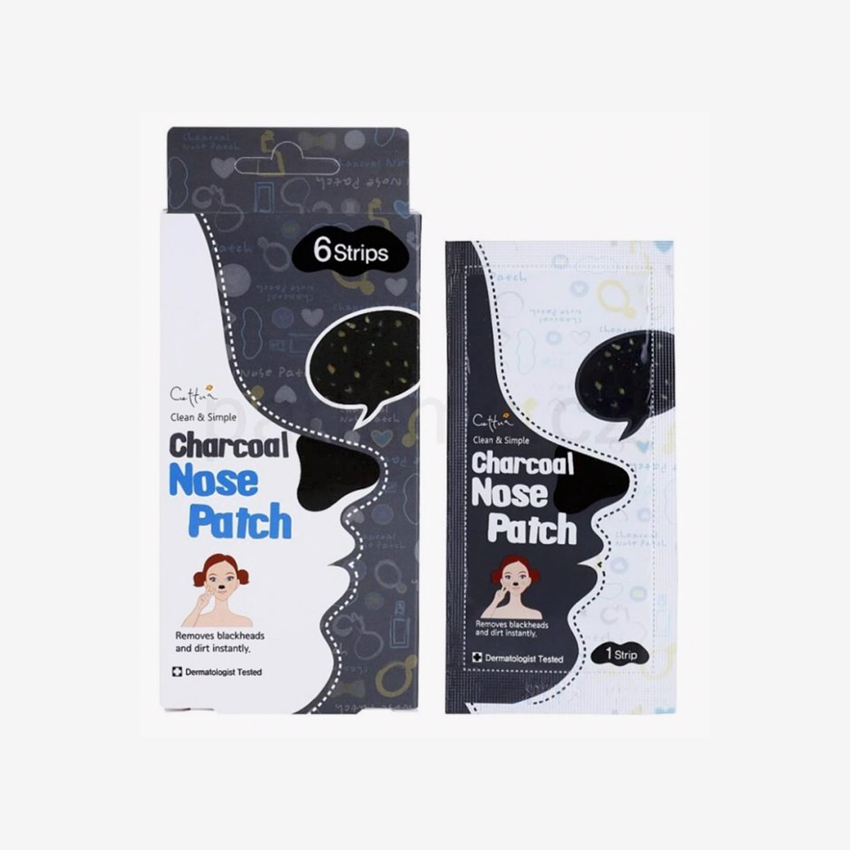 Cettua Clean & Simple Charcoal Nose Patch - Set of 6-beautyandpersonalcare-giftsets-image-1
