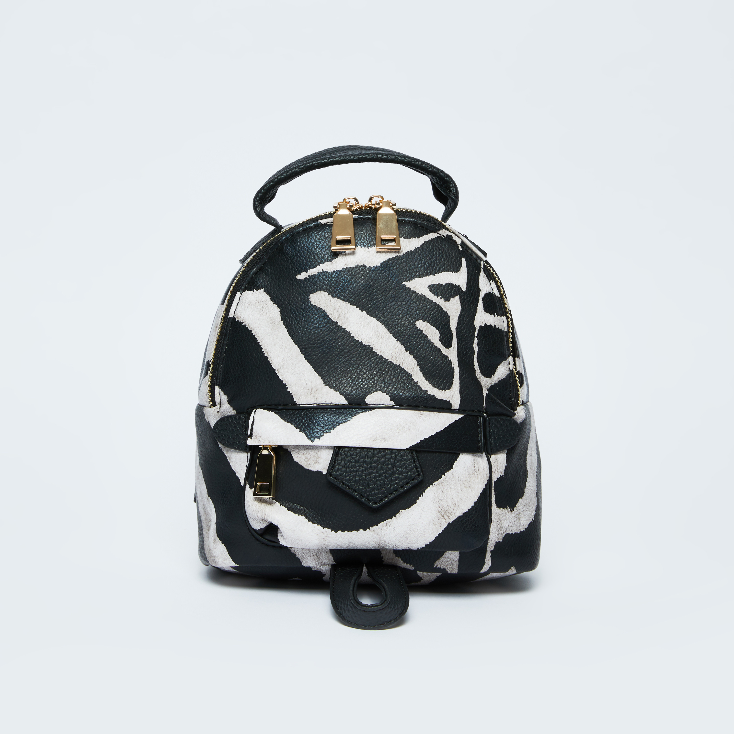 حقيبة ظهر صغيرة بمقبض علوي وحمّالات كتف قابلة للتعديل وطبعات-women-bagsandwallets-handbags-image-1