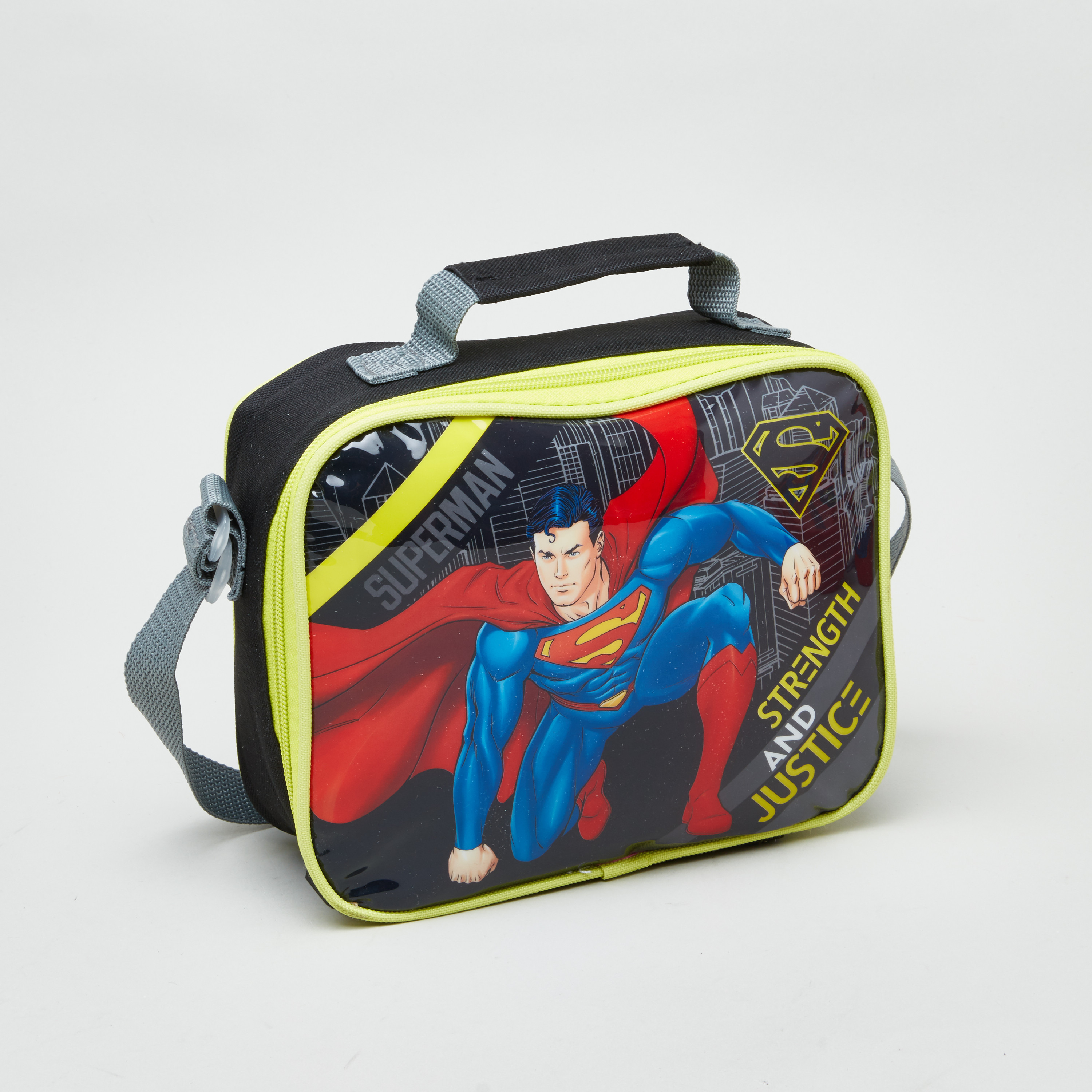 Buy Superman Printed 5 Piece Trolley Backpack Set Online