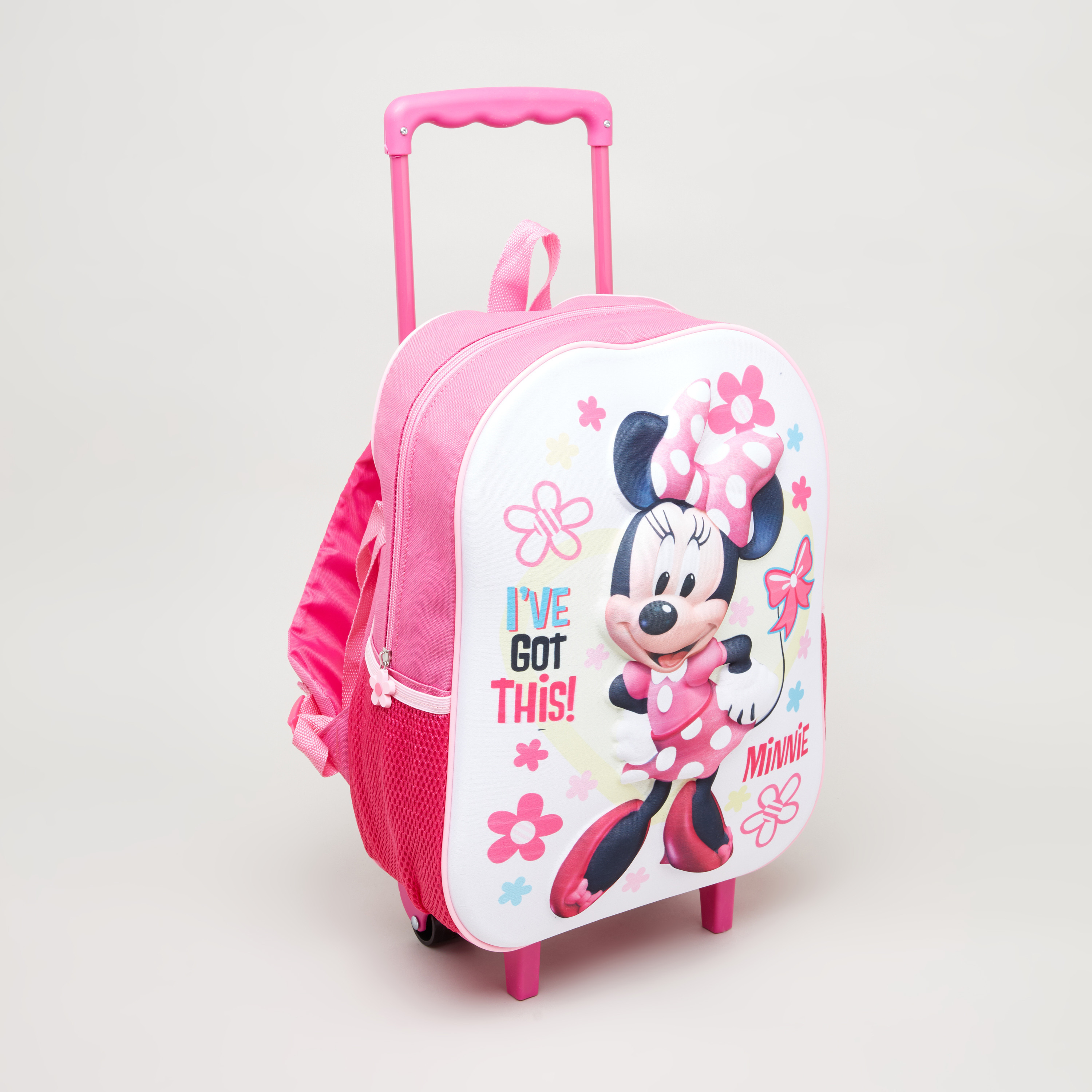 طقم حقيبة ظهر بعجلات مع طبعات ميني ماوس من ديزني-school-bagsandbackpacks-trolleybags-image-2
