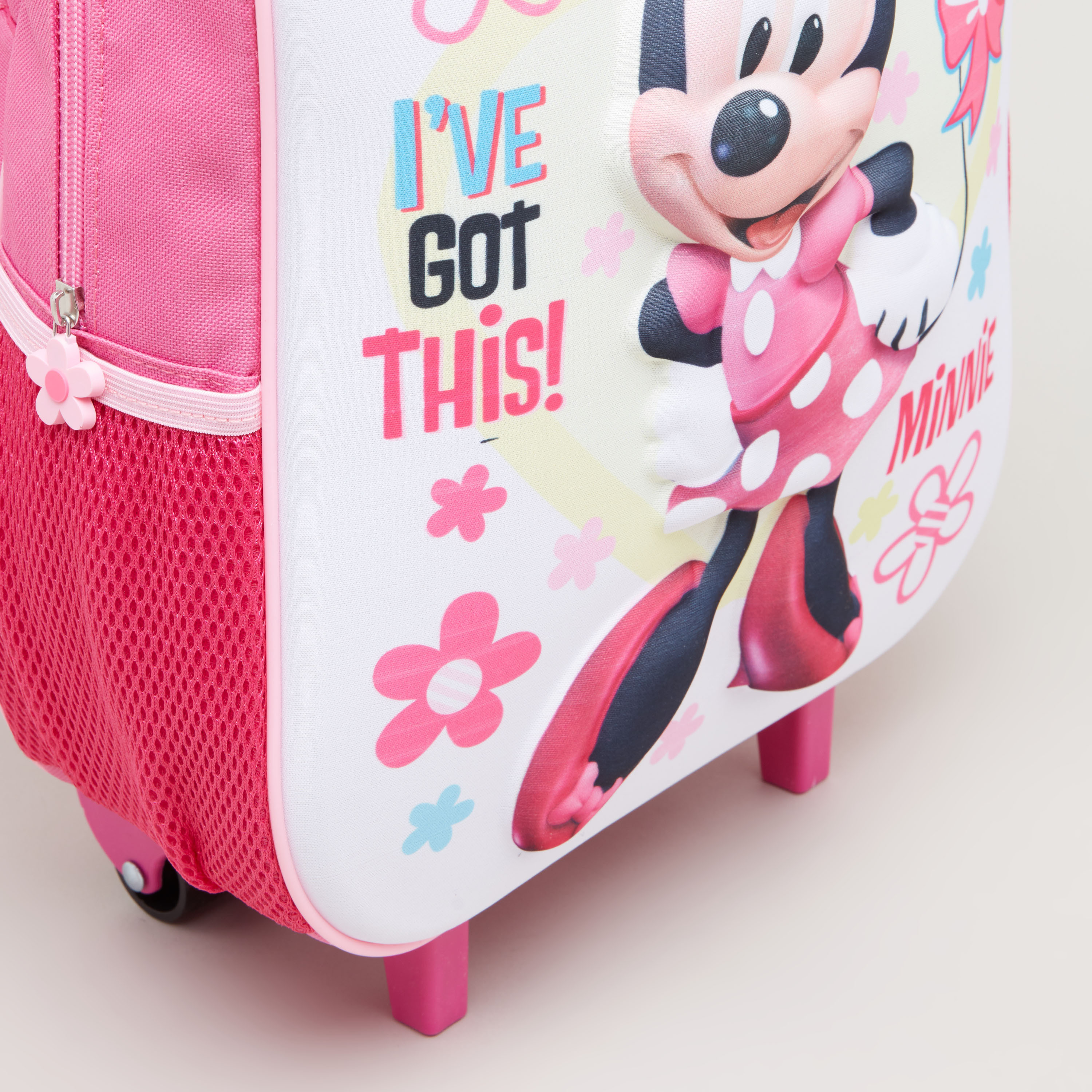 طقم حقيبة ظهر بعجلات مع طبعات ميني ماوس من ديزني-school-bagsandbackpacks-trolleybags-image-3