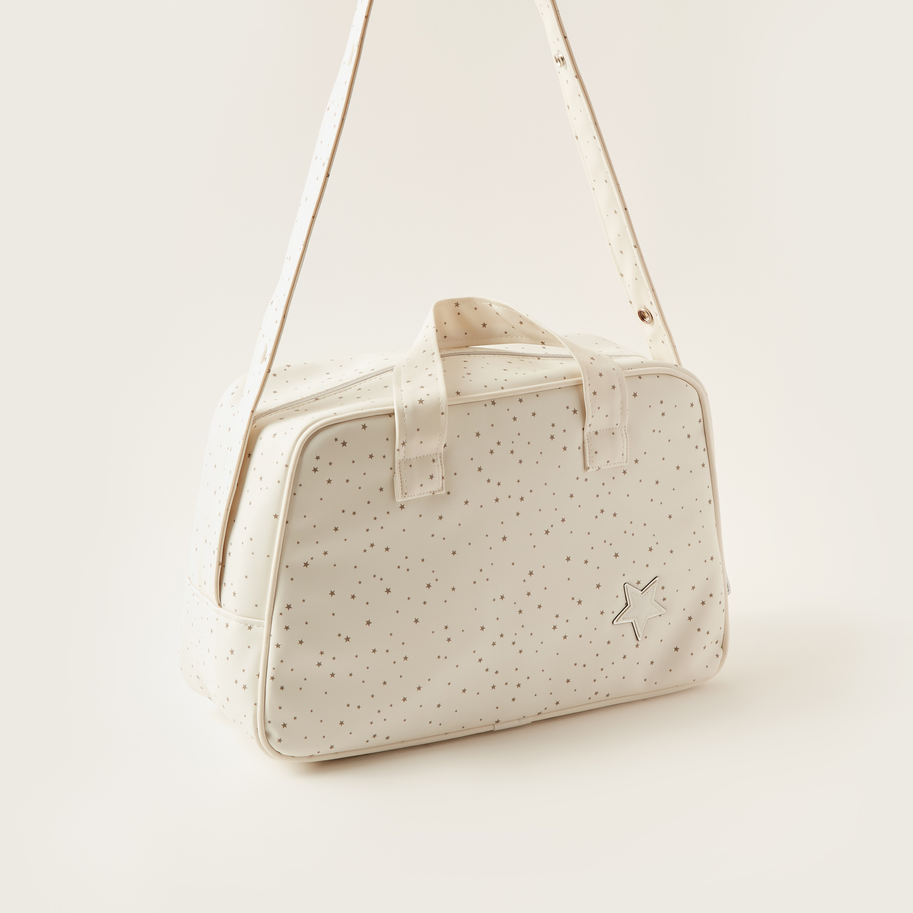 Cambrass Printed Bag with Twin Handles and Zip Closure-baby-gear-diaperbags-image-2