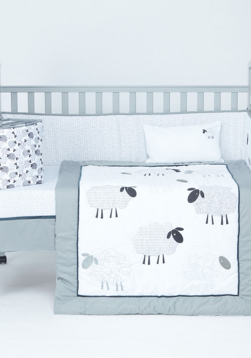 Juniors Sheep Printed 5-Piece Comforter Set-Baby Bedding-image-0