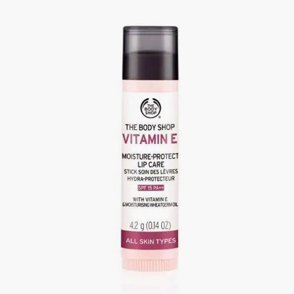 The Body Shop Vitamin E Lip Care with SPF15 - 4.2 gms-beautyandpersonalcare-makeup-lips-lipglossesandbalms-image-1