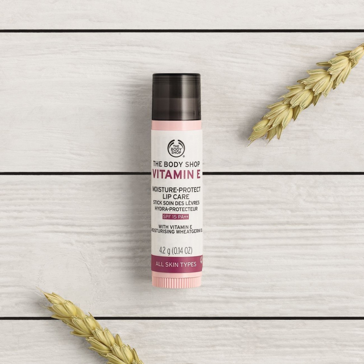 The Body Shop Vitamin E Lip Care with SPF15 - 4.2 gms-beautyandpersonalcare-makeup-lips-lipglossesandbalms-image-3