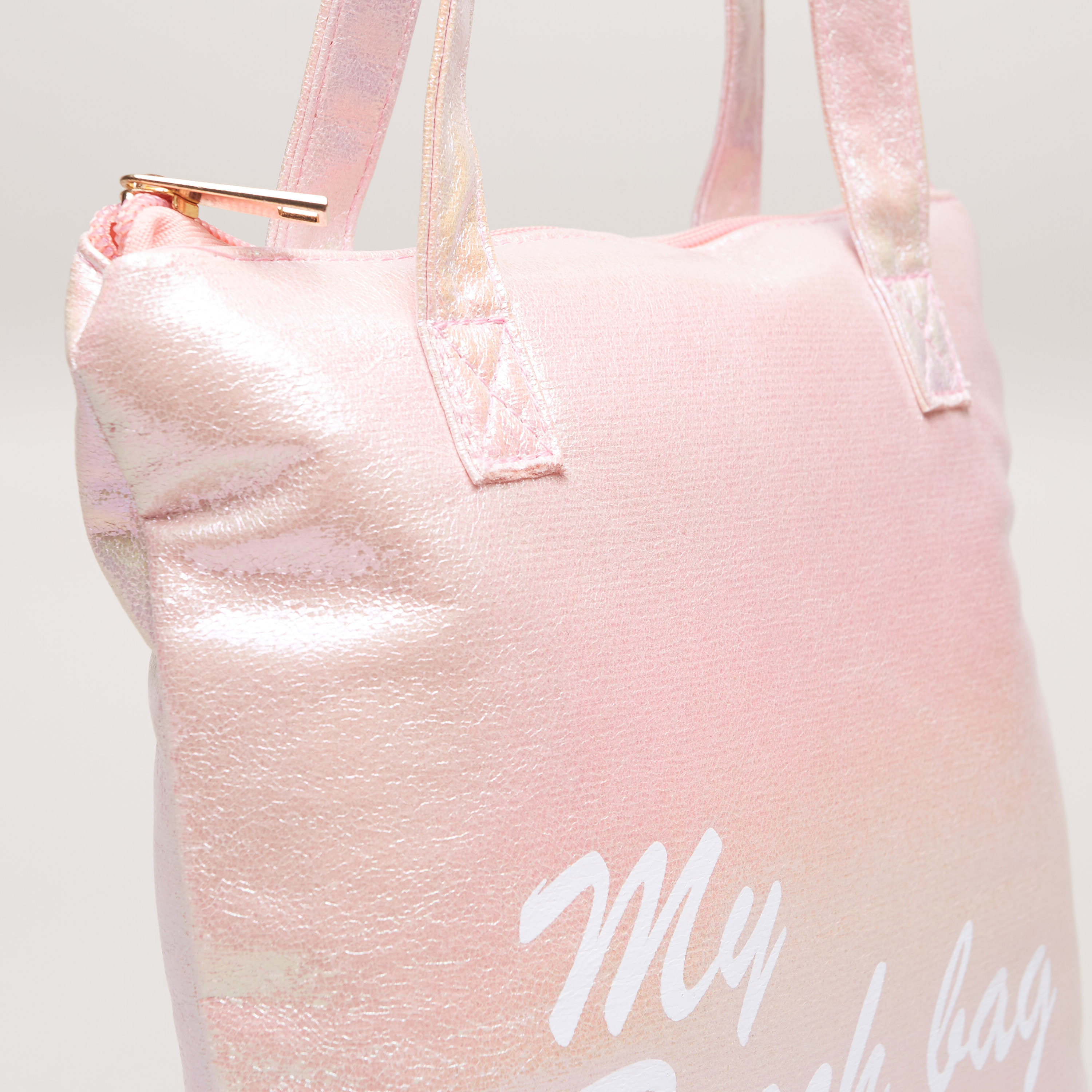 حقيبة شاطئ بطبعات وسحّاب إغلاق من تشارمز-girls-accessories-bags-image-3