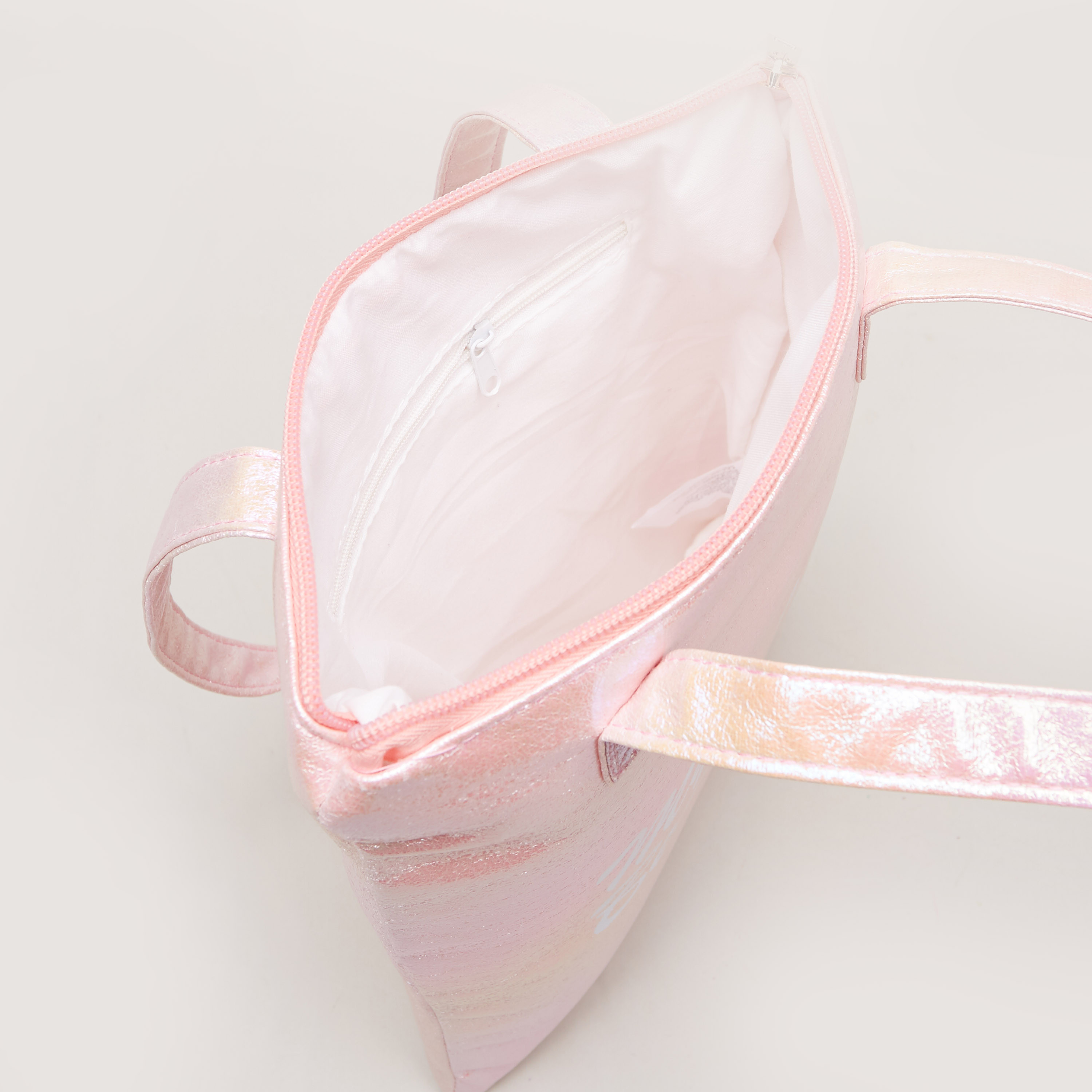 حقيبة شاطئ بطبعات وسحّاب إغلاق من تشارمز-girls-accessories-bags-image-4