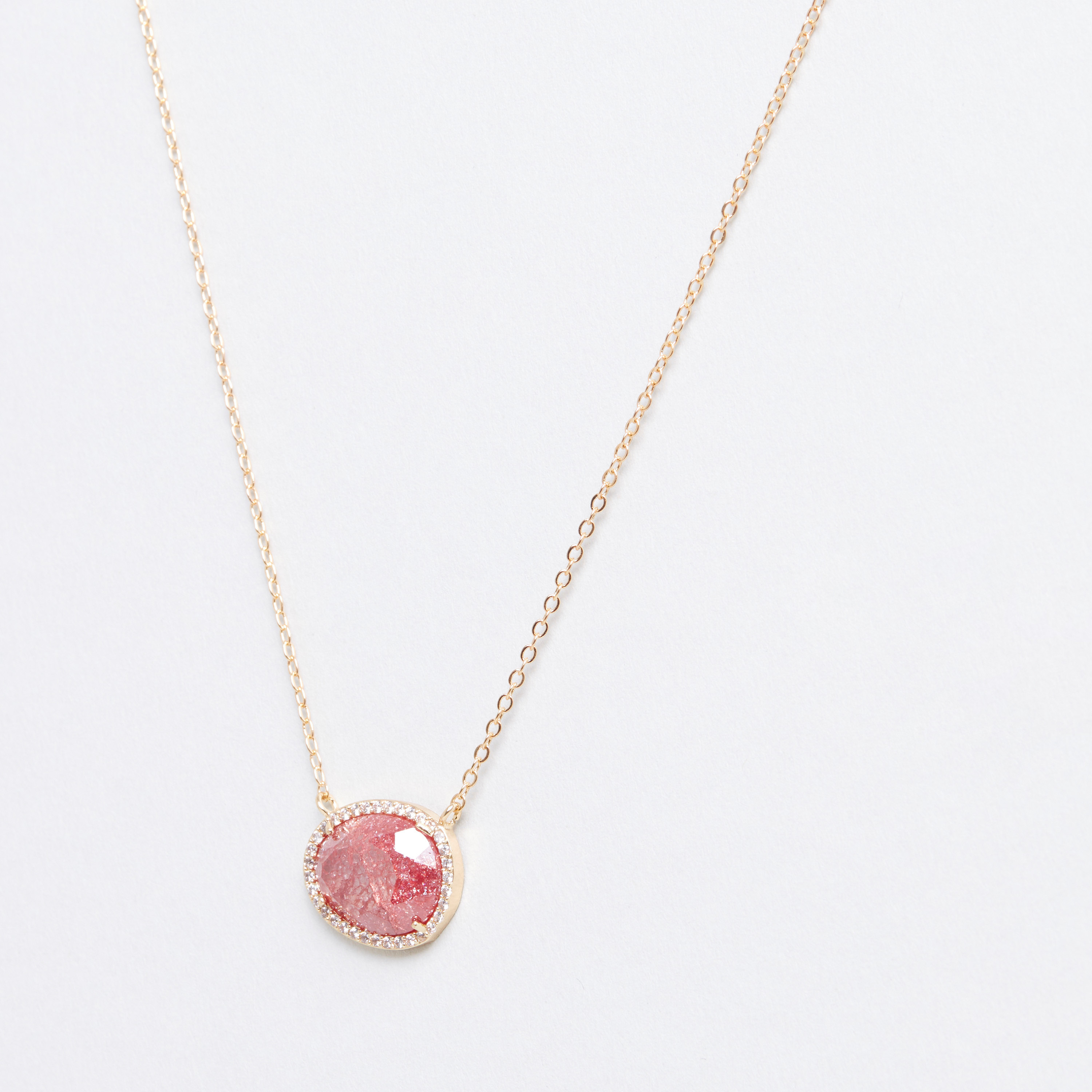 Metallic Necklace with Embellished Pendant-women-watchesandjewellery-jewellery-necklacesandpendants-image-3