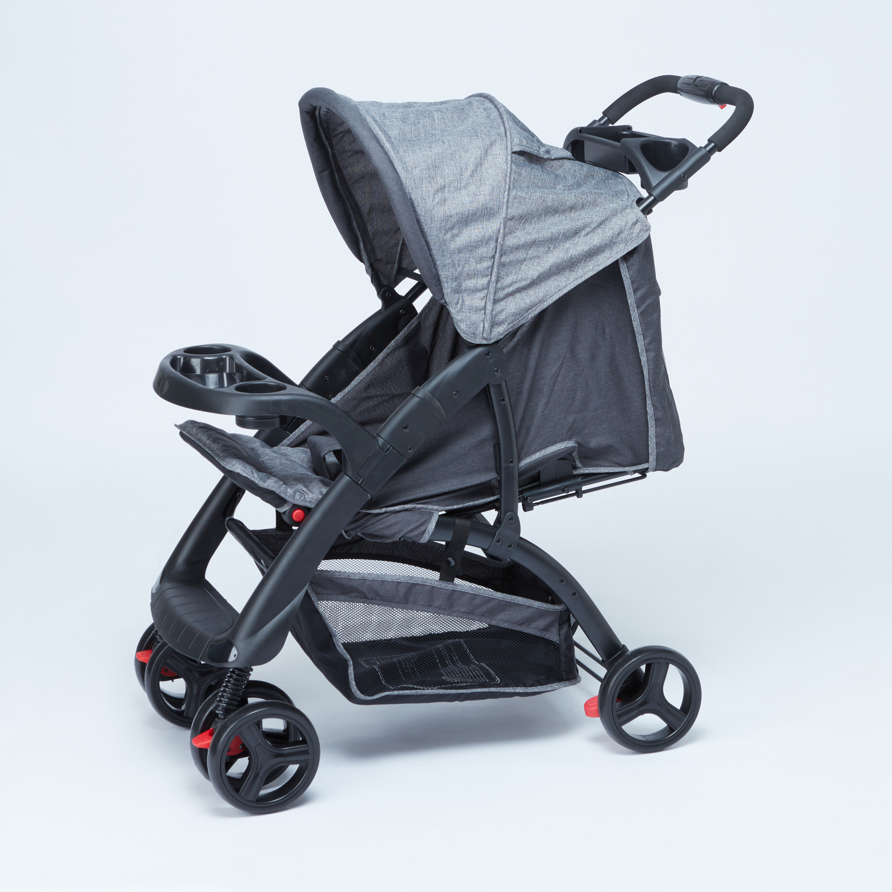 Juniors Bailey Deluxe Stroller with Push Button Folding System, Metal Frame and Wheel Lock-baby-gear-strollersandprams-strollers-image-1