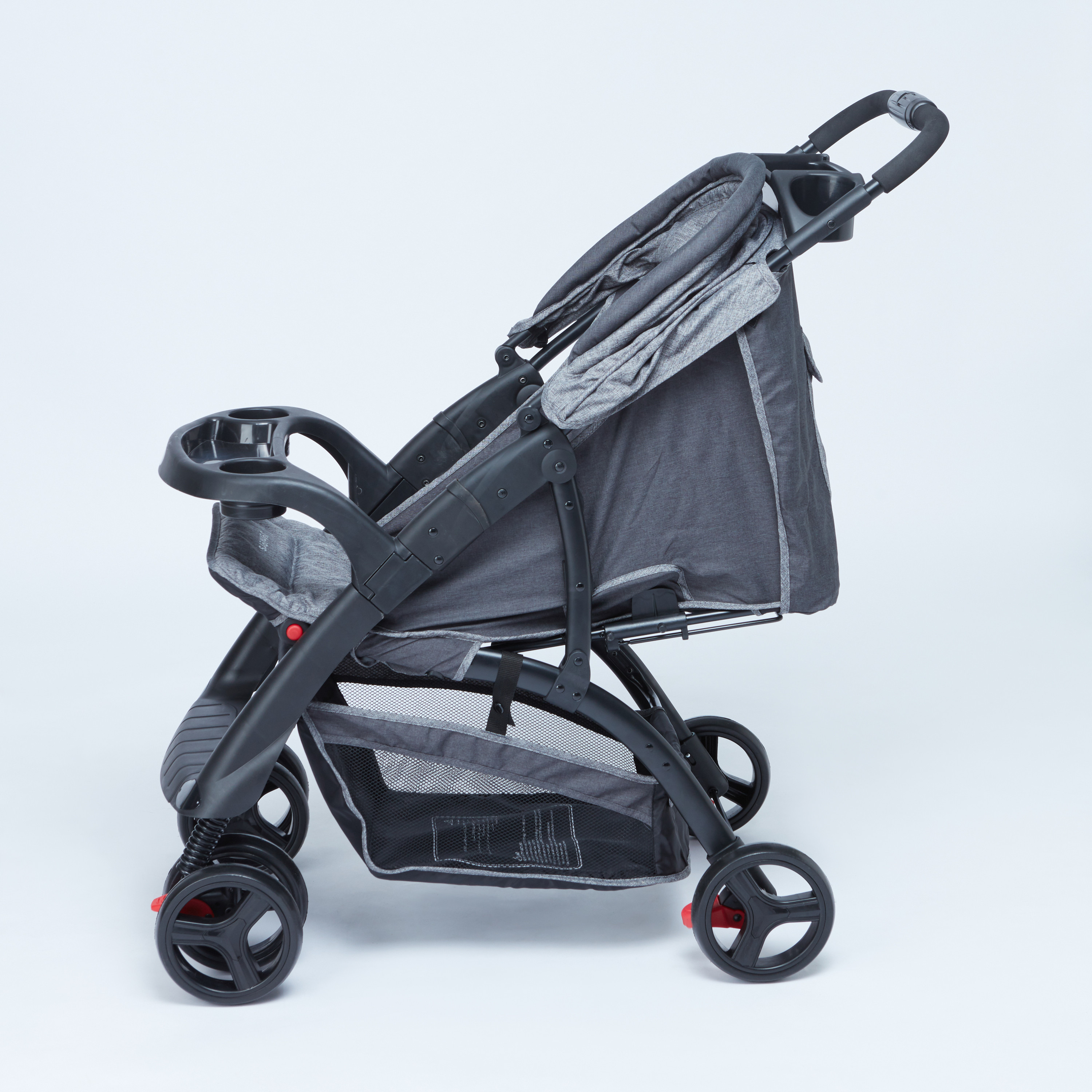 Juniors Bailey Deluxe Stroller with Push Button Folding System, Metal Frame and Wheel Lock-baby-gear-strollersandprams-strollers-image-2