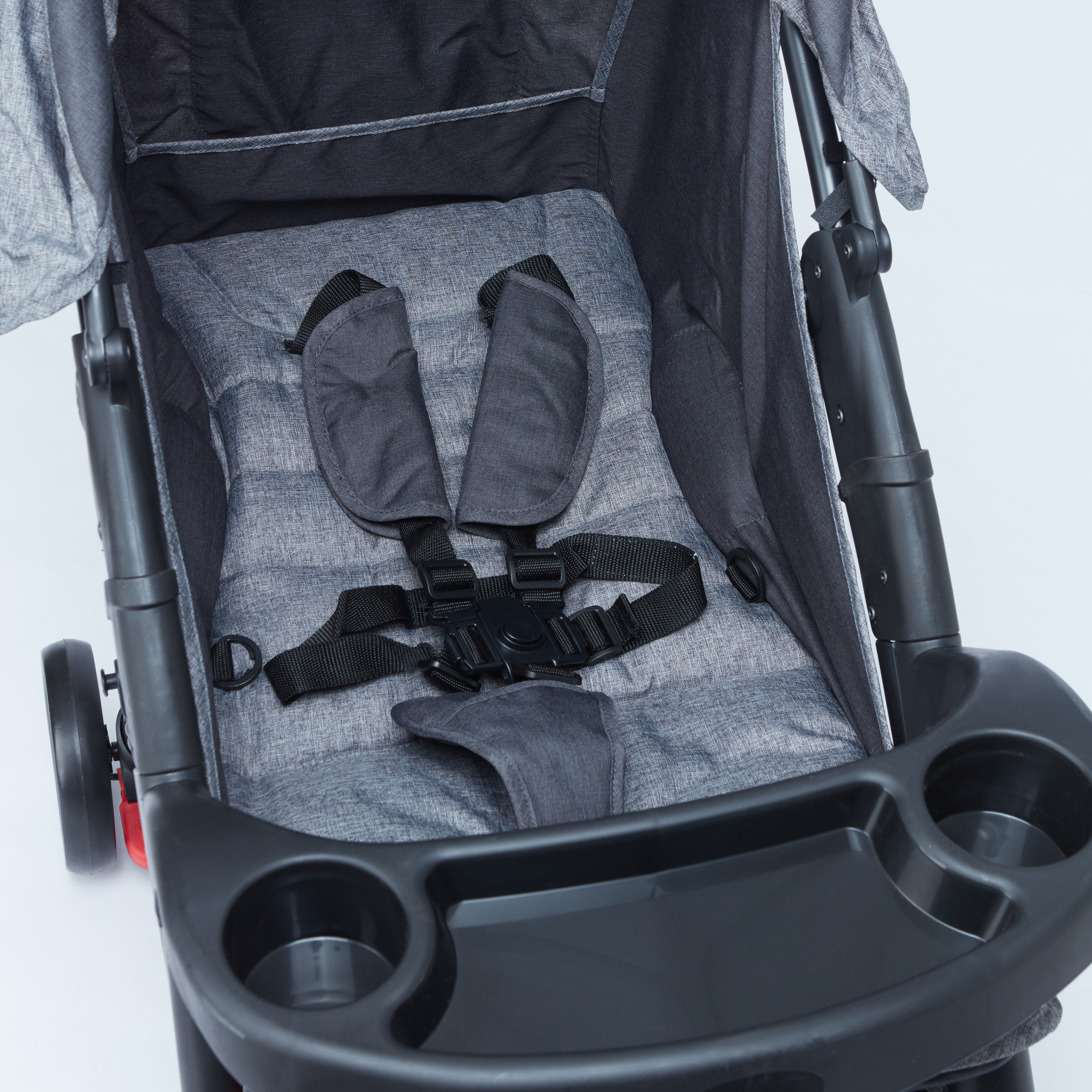 Juniors Bailey Deluxe Stroller with Push Button Folding System, Metal Frame and Wheel Lock-baby-gear-strollersandprams-strollers-image-3