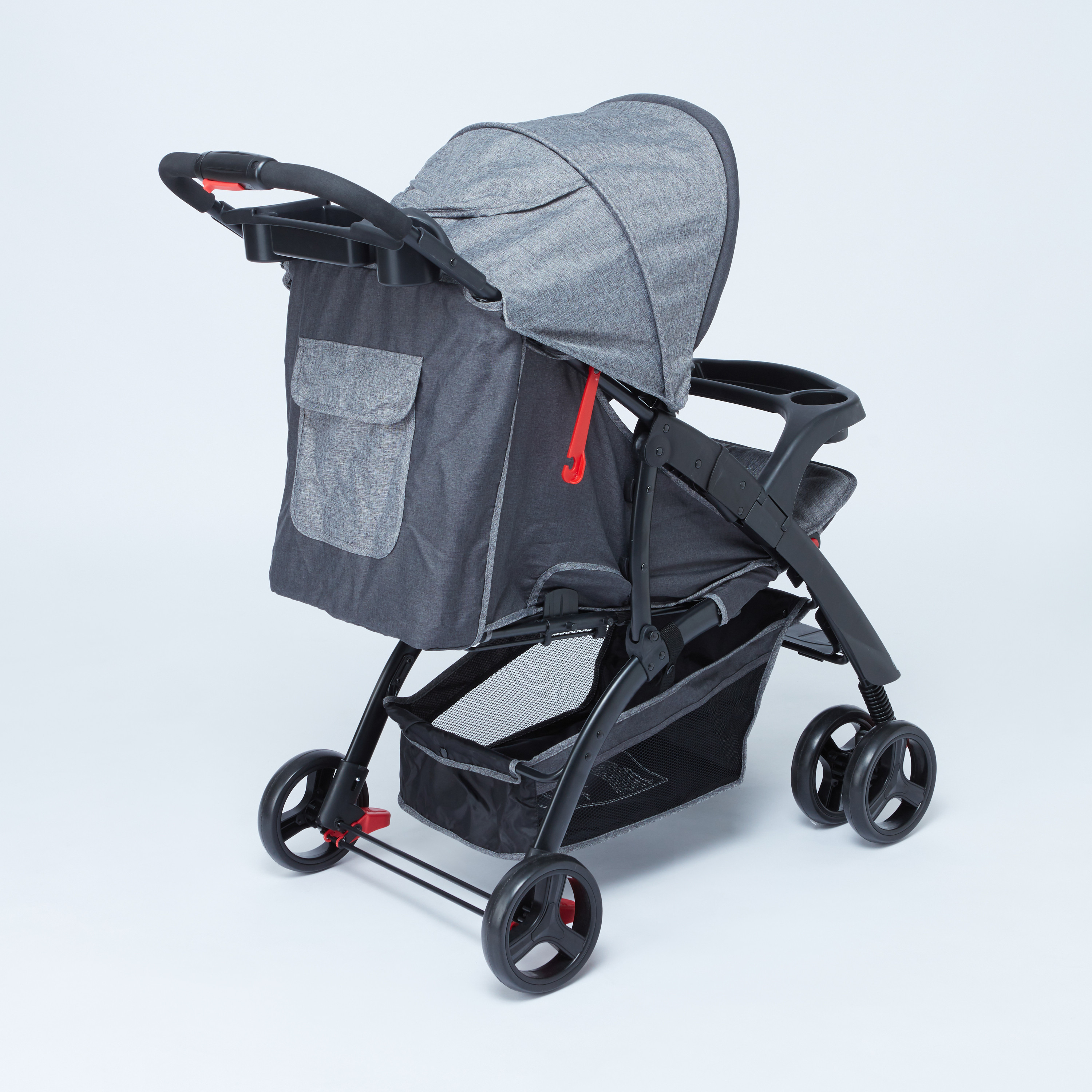 Juniors Bailey Deluxe Stroller with Push Button Folding System, Metal Frame and Wheel Lock-baby-gear-strollersandprams-strollers-image-5