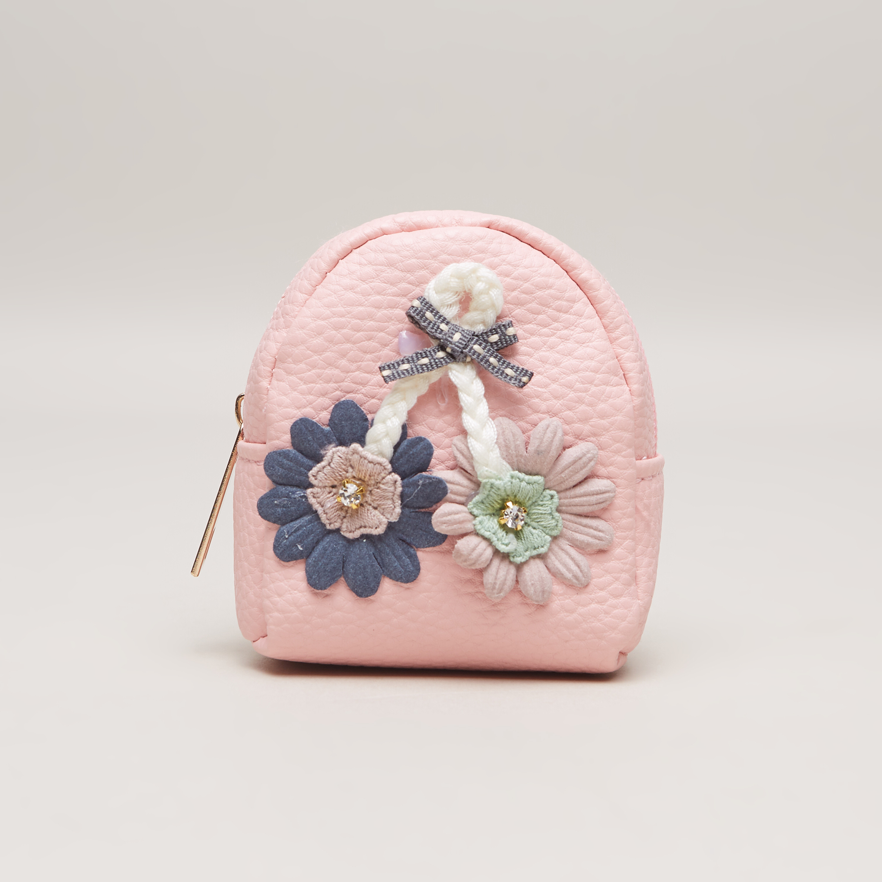 Buy Charmz Textured Coin Pouch with Applique Online for Girls