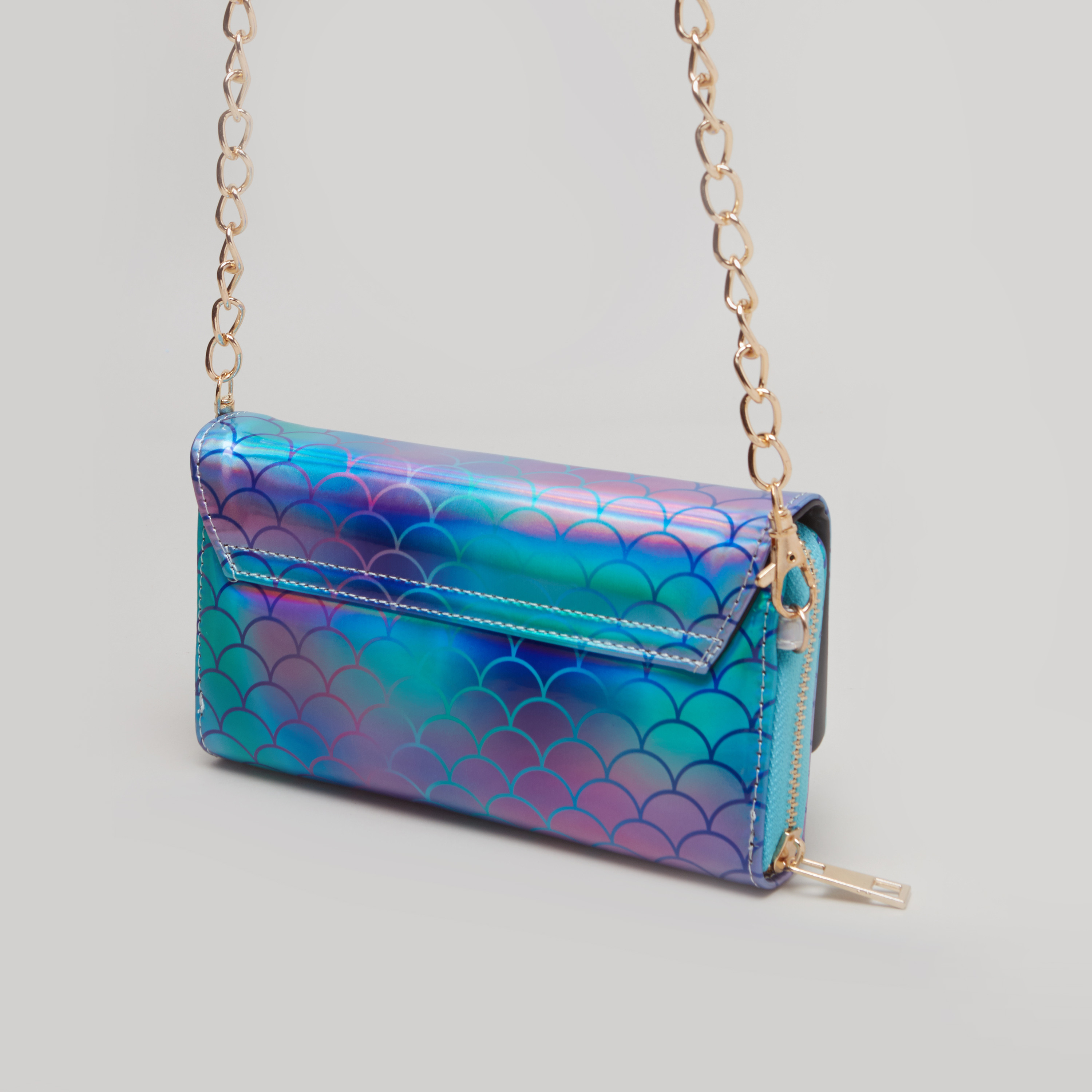 Charmz Textured Crossbody Bag with Metallic Chain-girls-accessories-bags-image-2