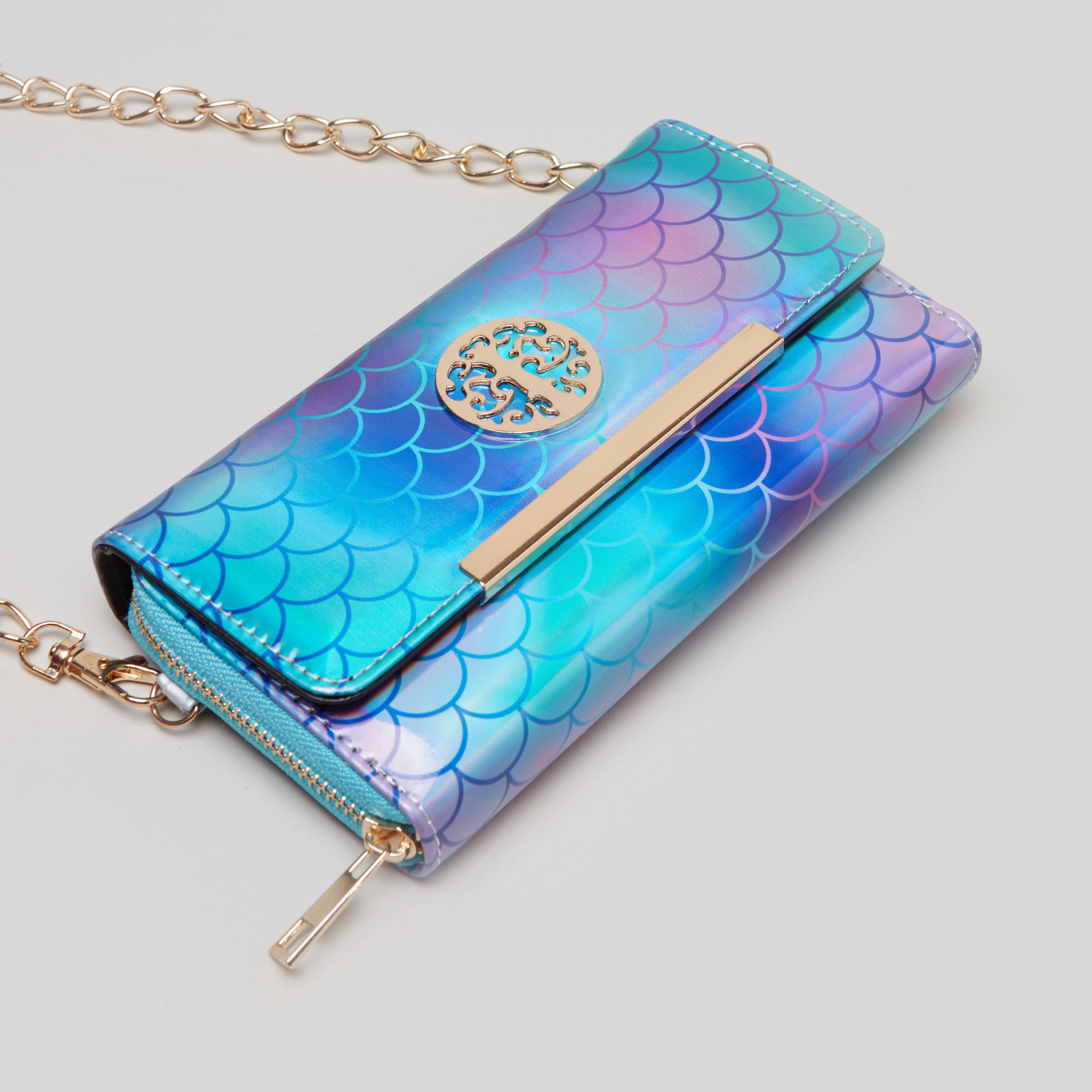 Charmz Textured Crossbody Bag with Metallic Chain-girls-accessories-bags-image-3