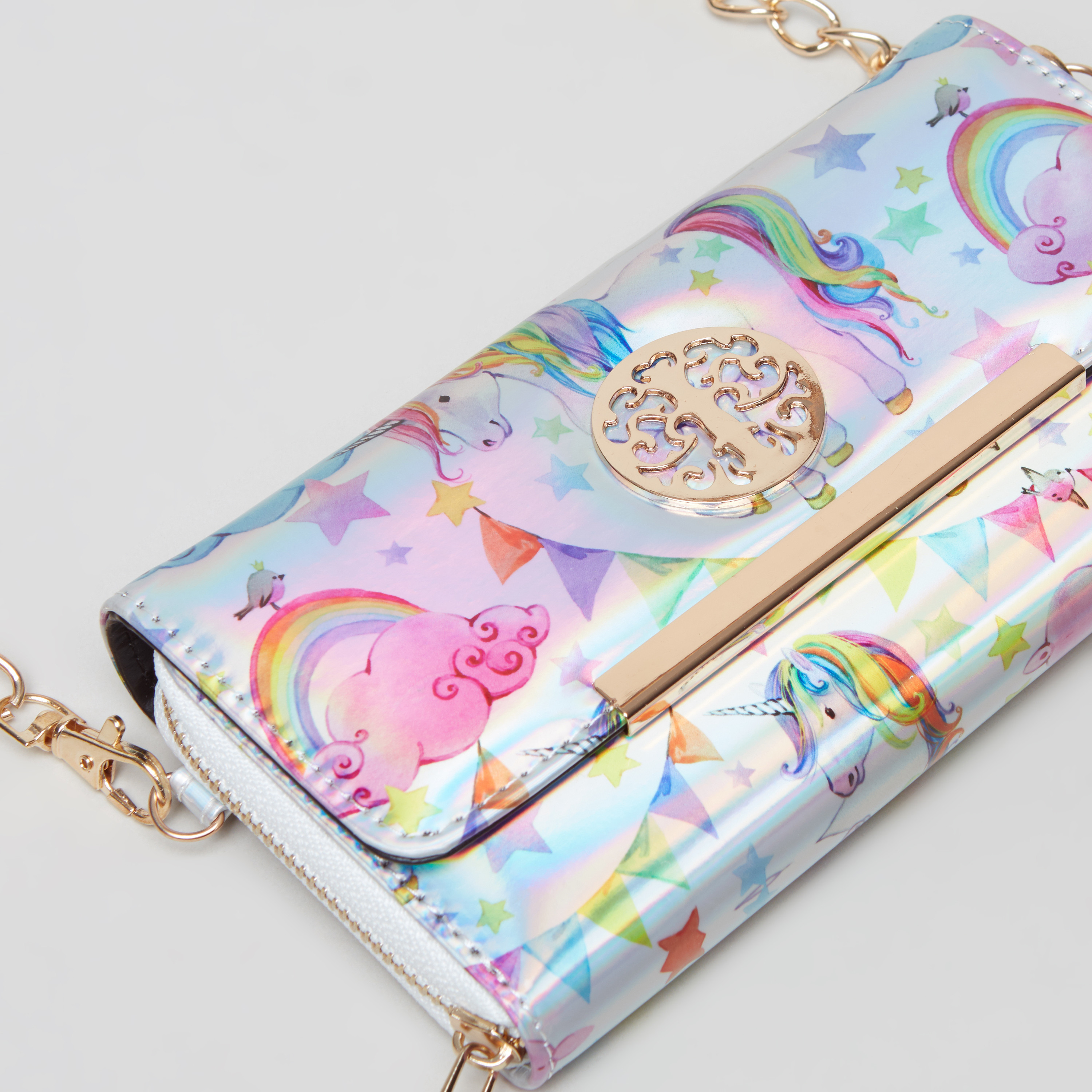 Charmz Floral Printed Satchel Bag with Zip Closure-girls-accessories-bags-image-3