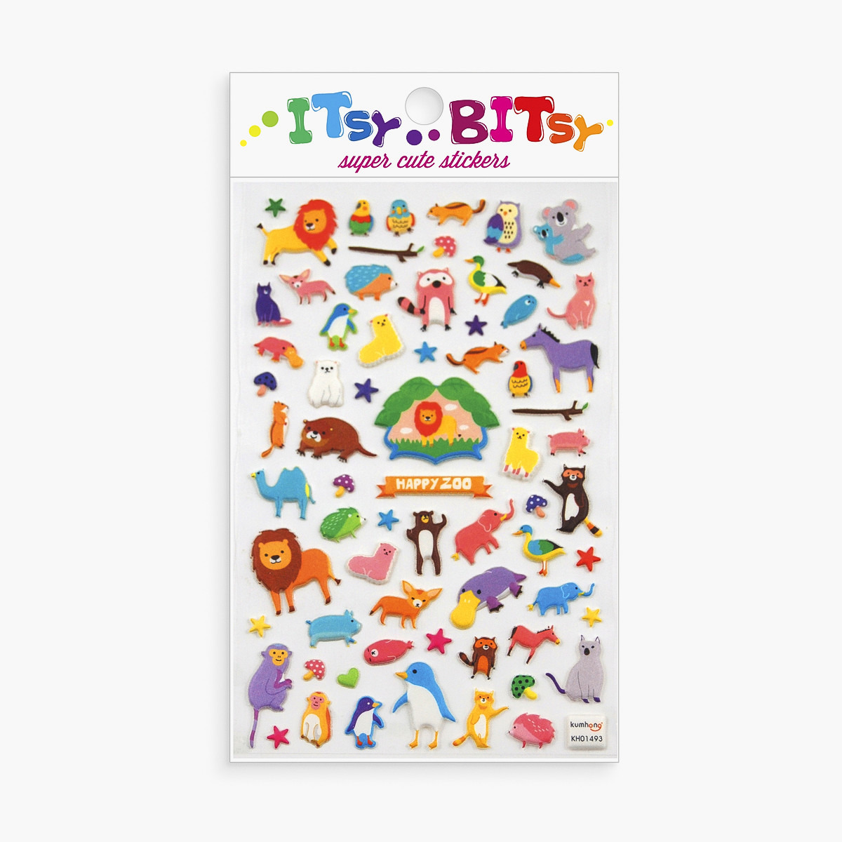 Ooly Happy Zoo Printed Sticker Sheet-school-stationery-accessories-image-1