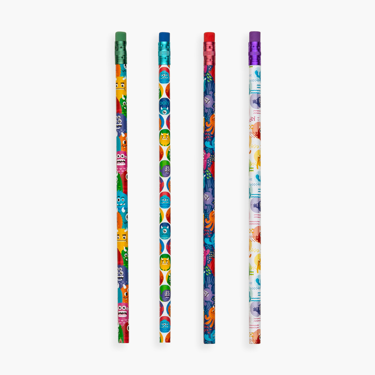 أقلام جرافيت بتصميم وحوش من اولي - مجموعة من 12 قطعة-school-stationery-pensandpencils-image-2