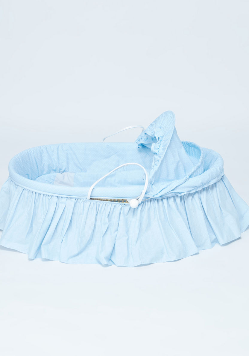 Cambrass Moses Baby Bassinet with Frill Detail-Cradles and Bassinets-image-1