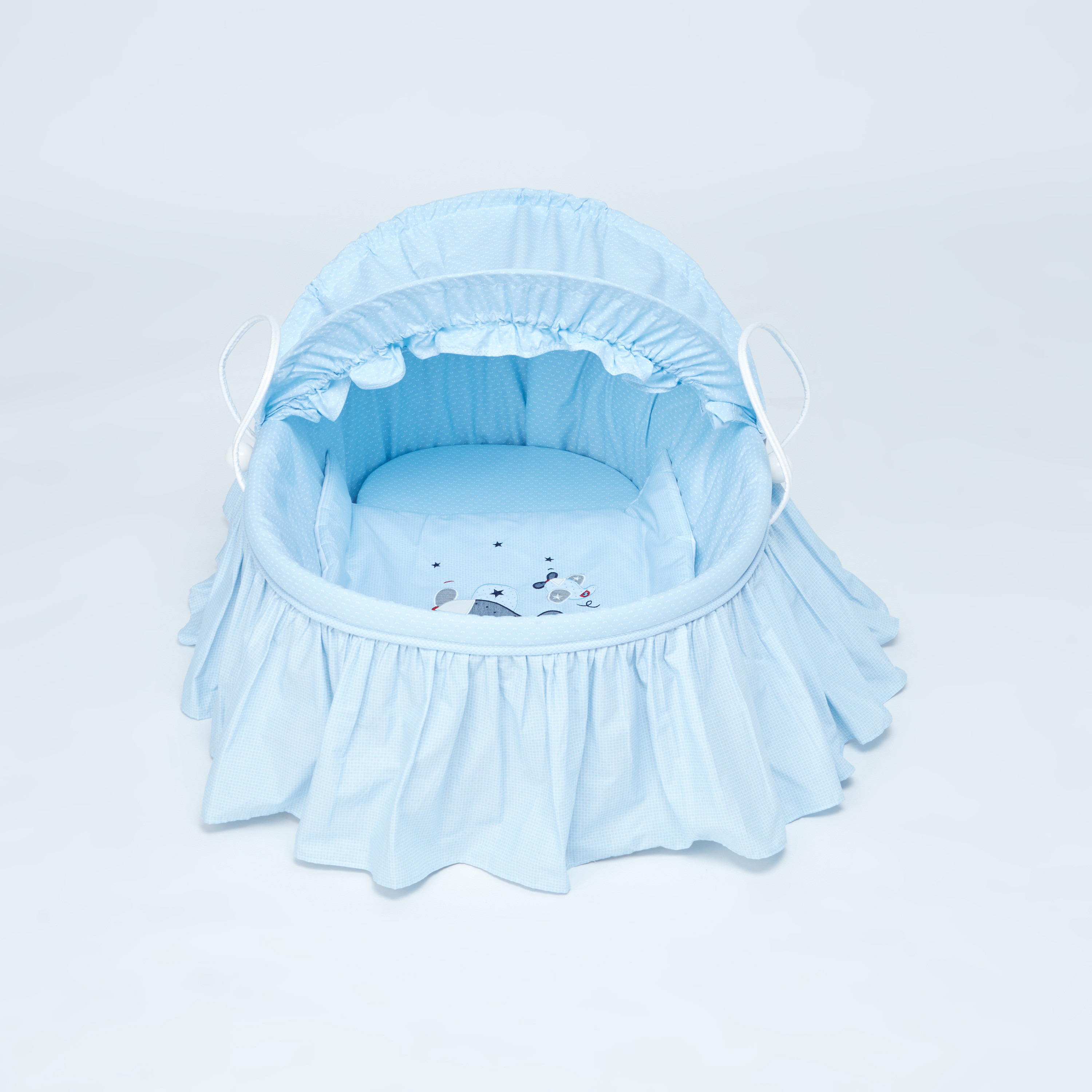 Cambrass Moses Baby Bassinet with Frill Detail-baby-nursery-furniture-cribsandbeds-bassinets-image-3