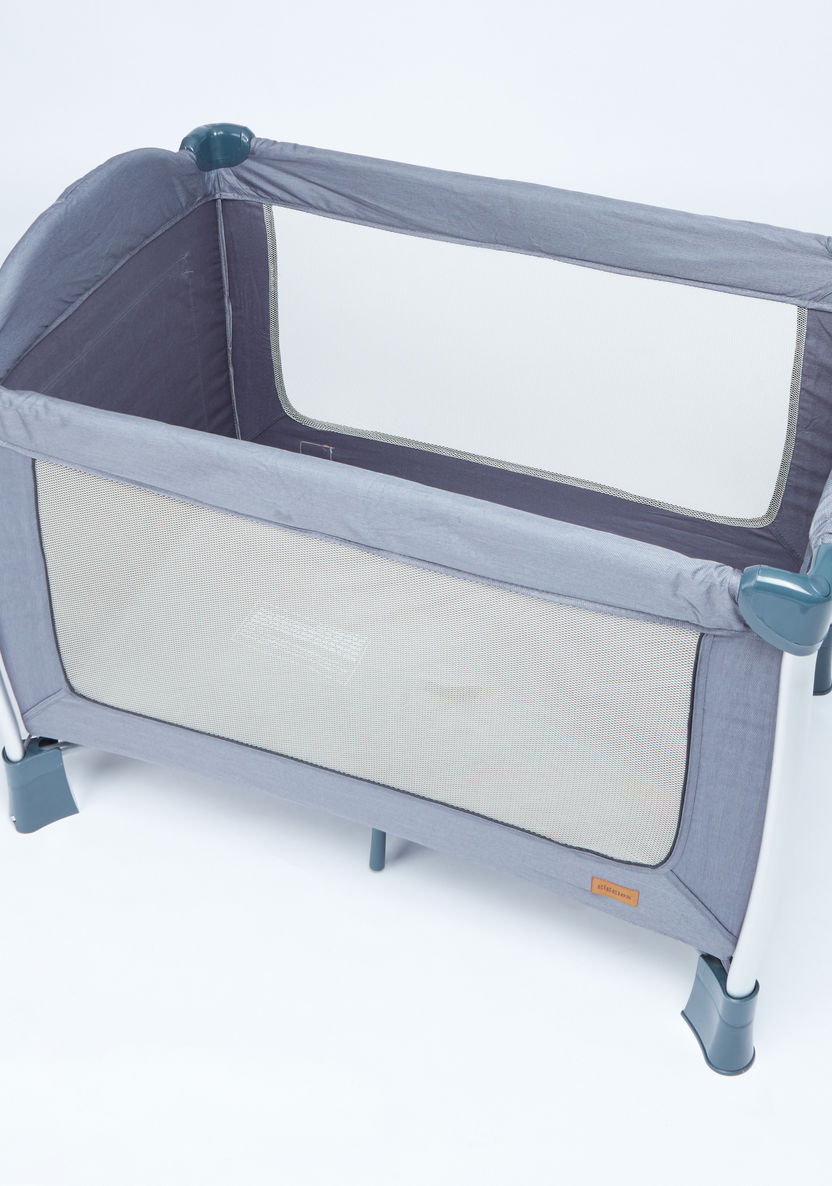 Giggles Bedford Ice Blue Travel Cot with Sun Shield (Upto 3 years)-Travel Cots-image-5