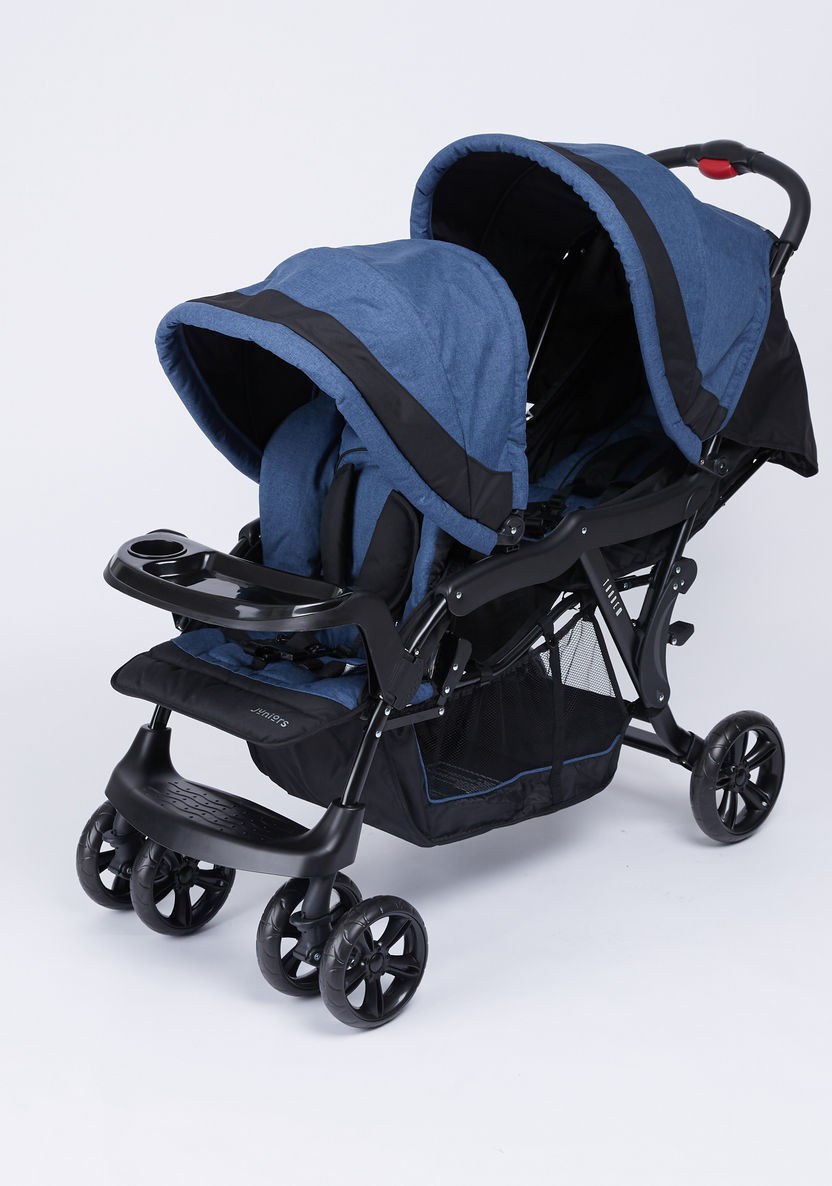 Juniors Victory Tandem Twin Baby Stroller-Strollers-image-0