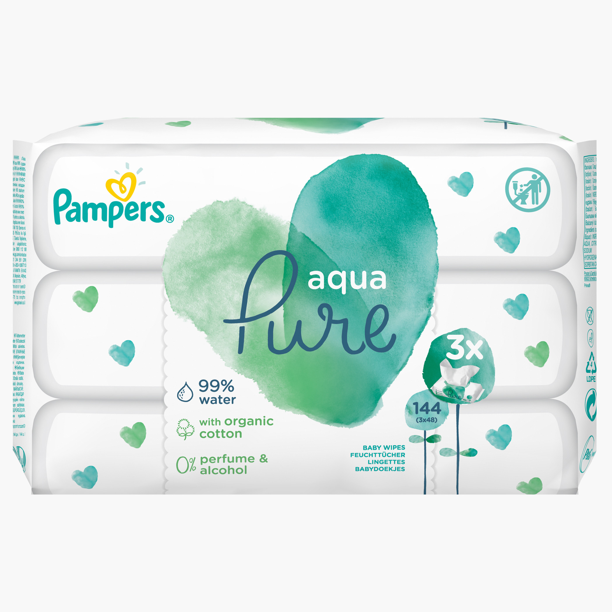 Aqua pure pampers sales wipes