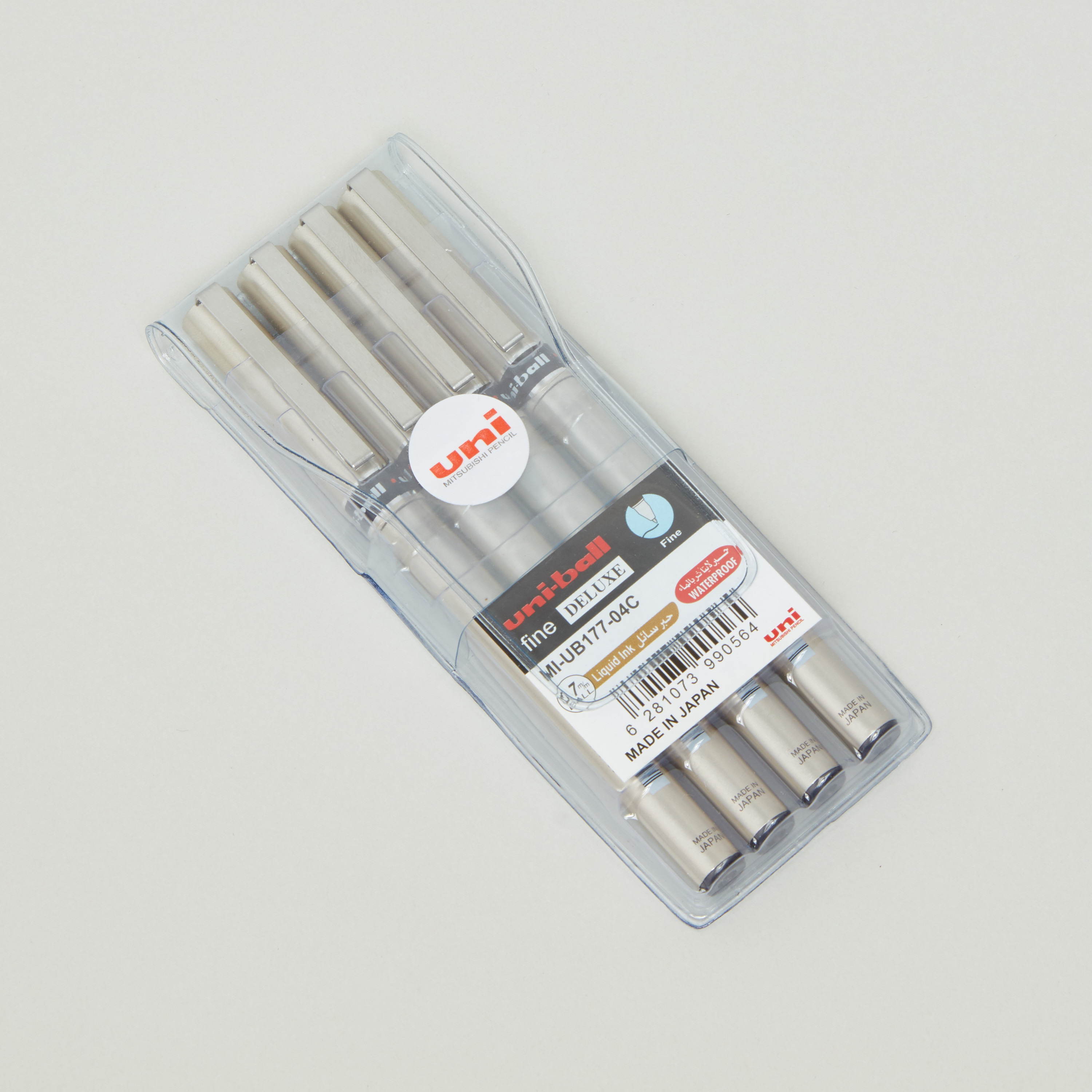 طقم أقلام جل من يوني بول- 4 قطع-school-stationery-pensandpencils-image-1