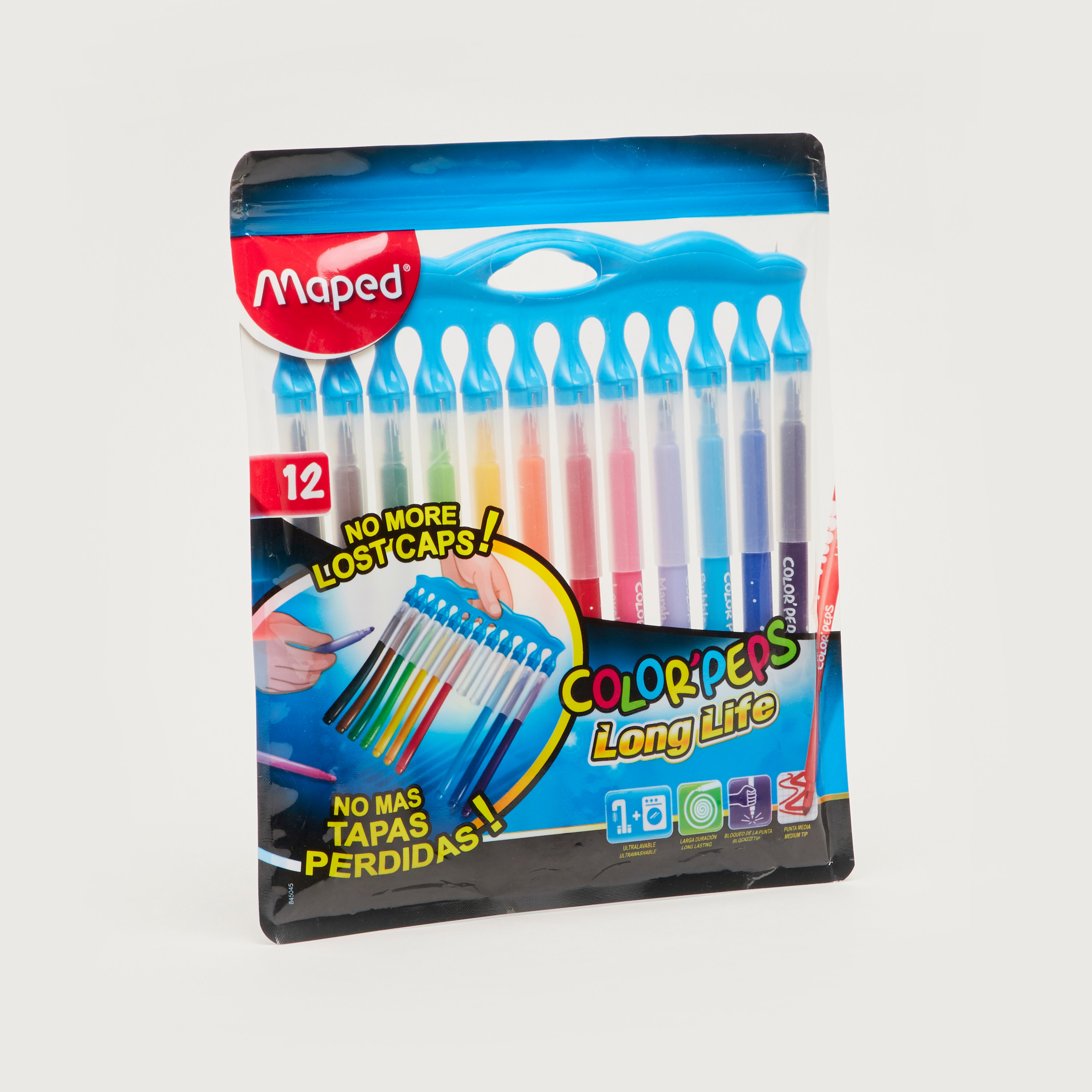 طقم ماركر لباد مُدبّب 12 قطعة من مابد-school-stationery-pensandpencils-image-1