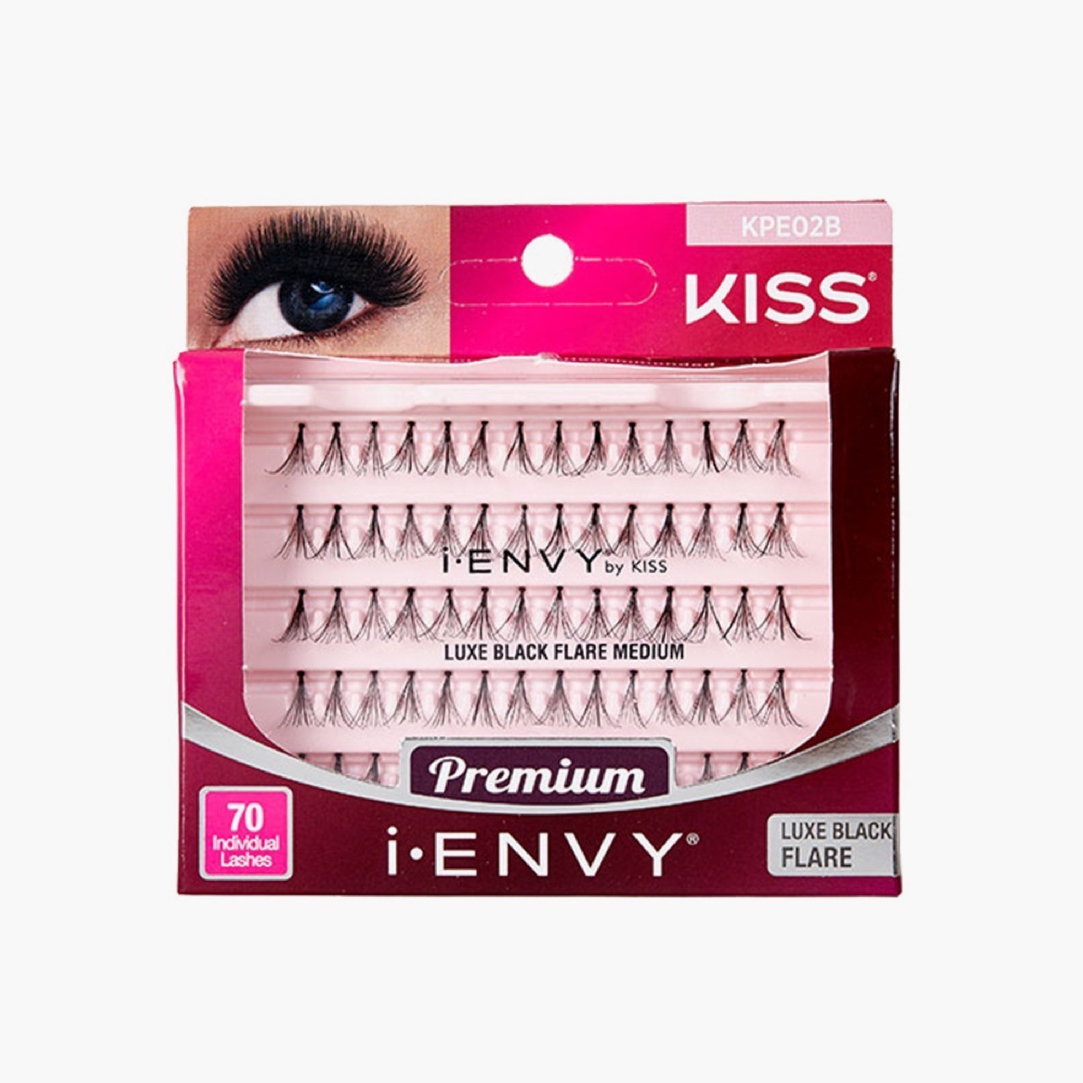 رموش صناعية آي إنفي لوكس بلاك فلير ميديام من كيس- 70 رمش فردي-beautyandpersonalcare-giftsets-image-1