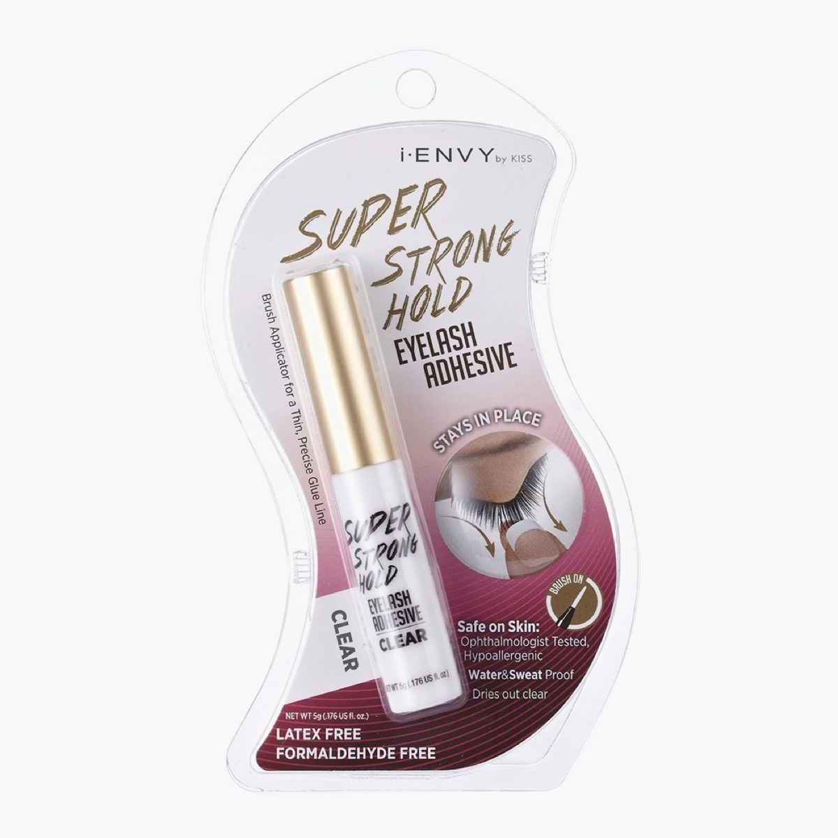 KISS i-Envy Super Strong Hold Clear Eyelash Adhesive - 5 gms-beautyandpersonalcare-makeup-eyes-falselashes-image-3