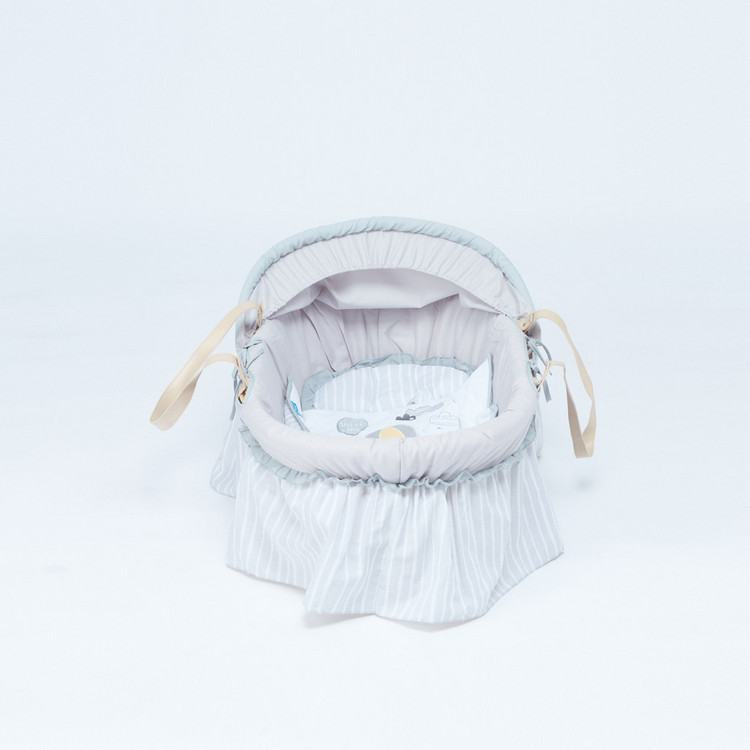 Juniors Eddie Moses Baby Basket with Canopy