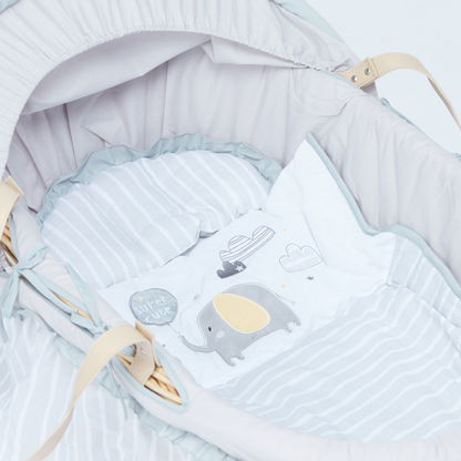 Juniors Eddie Baby Moses Basket with Sun Canopy ( Up to 6 months)