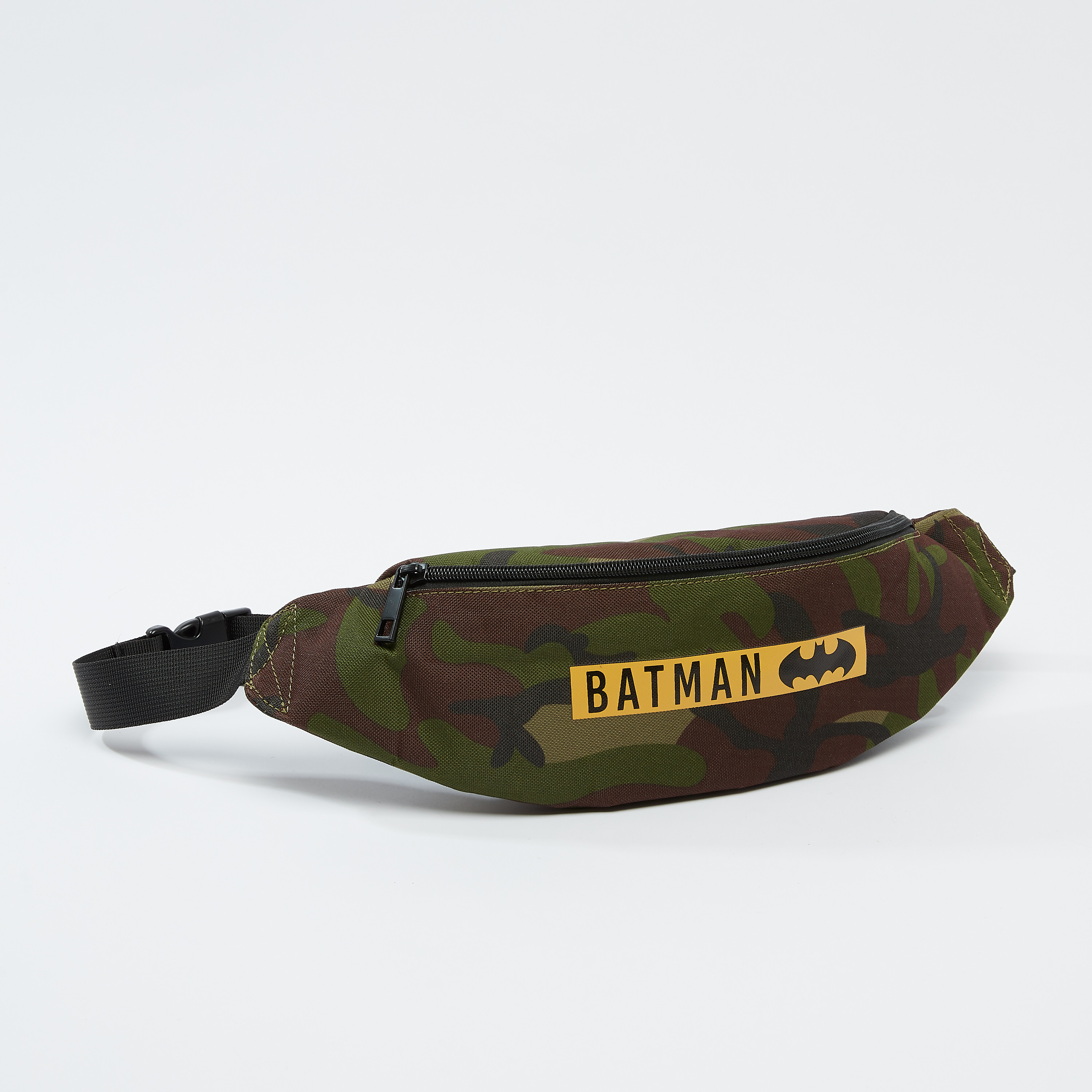 شنطة خصر بحزام قابل للتعديل وإبزيم إغلاق وطبعات باتمان-men-bags-image-1