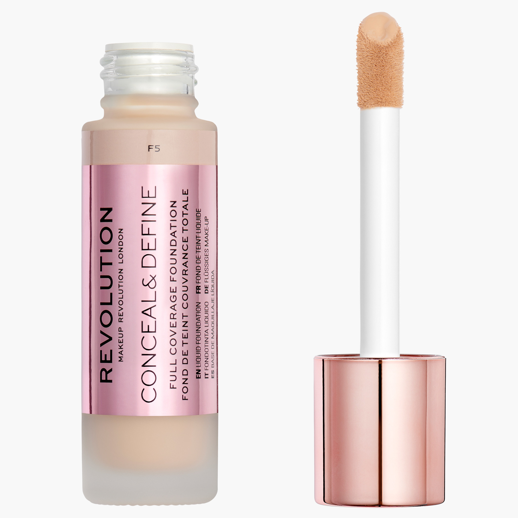 أساس إخفاء وتحديد "كونسيل اند ديفاين" من ميك اب ريفولوشن - 23 مل-beautyandpersonalcare-makeup-face-foundations-image-1