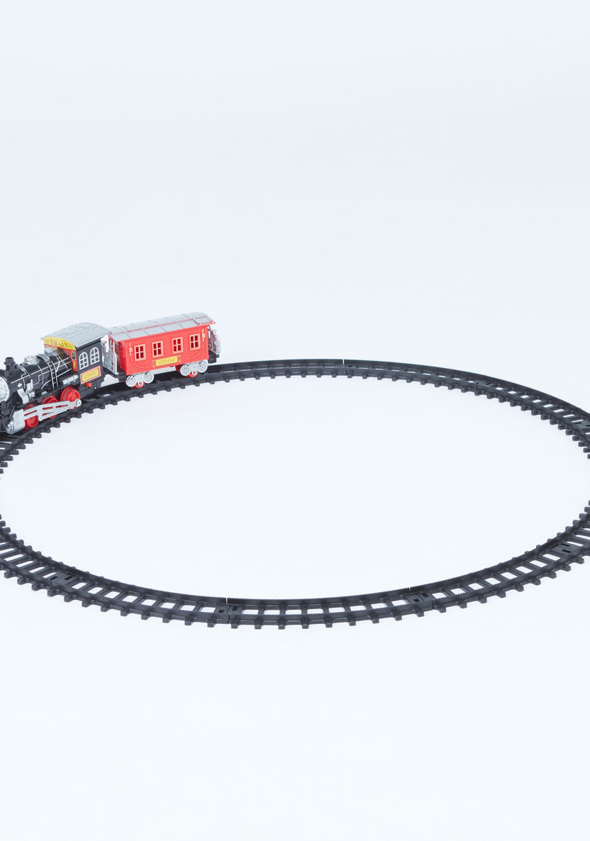 Classic Electric Train Playset with Light and Sound-Gifts-image-0