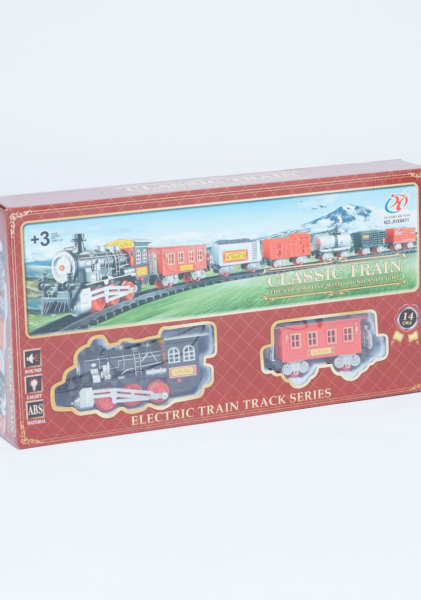 Classic Electric Train Playset with Light and Sound-Gifts-image-4