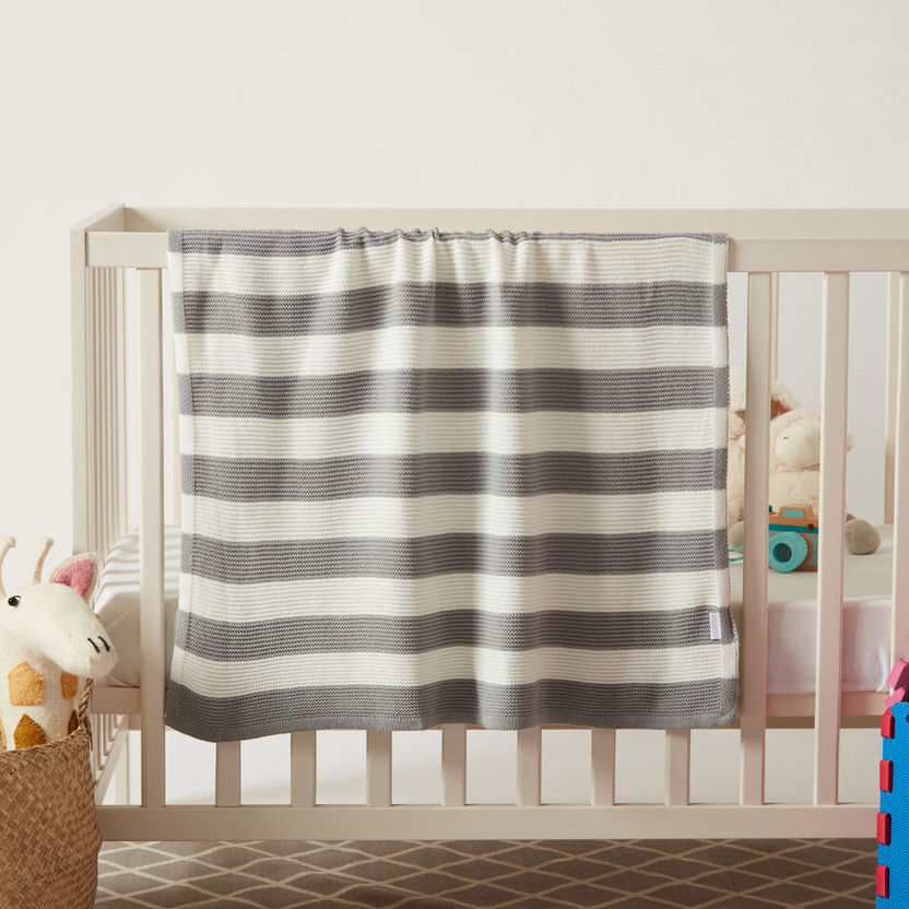 Giggles Striped Blanket - 76x102 cms-Blankets and Throws-image-0