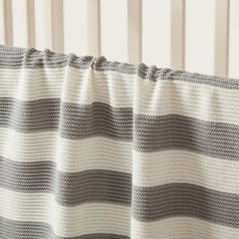Giggles Striped Blanket - 76x102 cms-Blankets and Throws-image-2