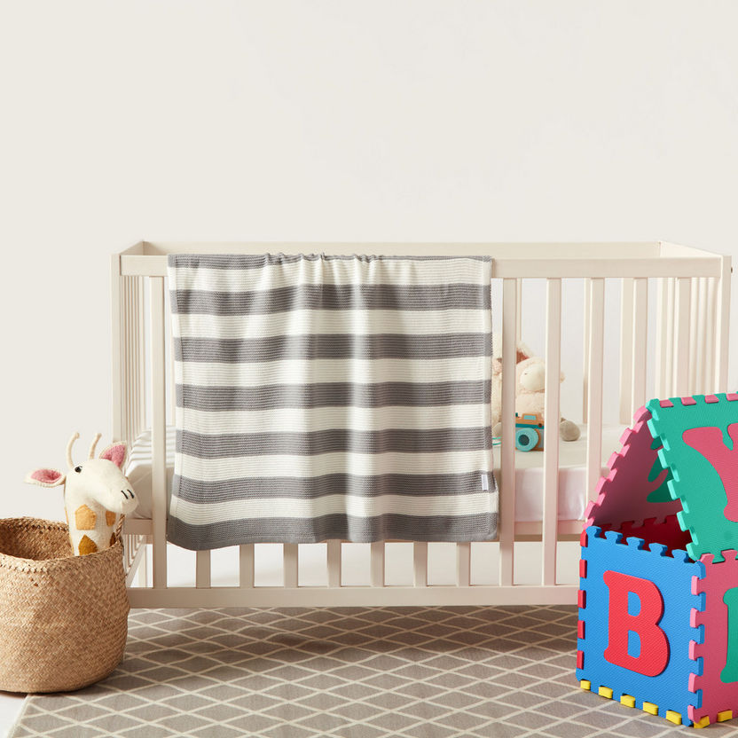 Giggles Striped Blanket - 76x102 cms-Blankets and Throws-image-4