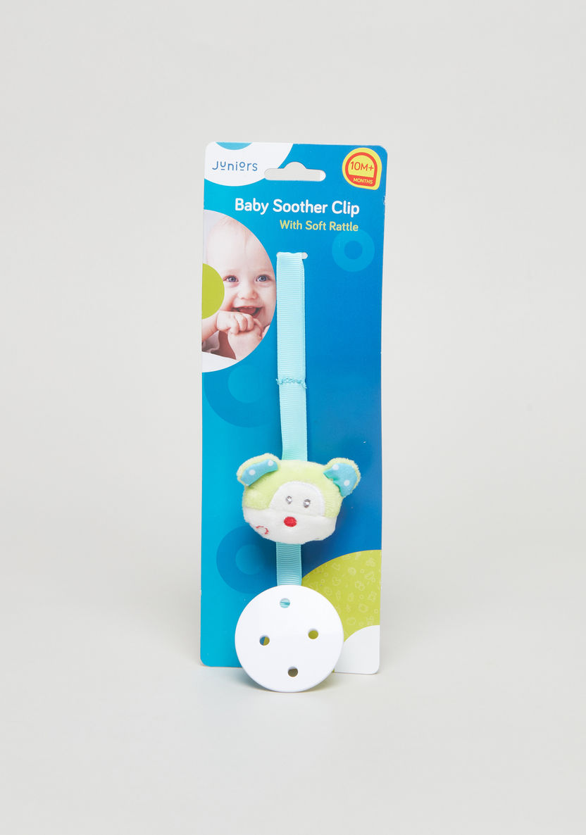 Juniors Soother Clip with Soft Rattle-Pacifiers-image-0