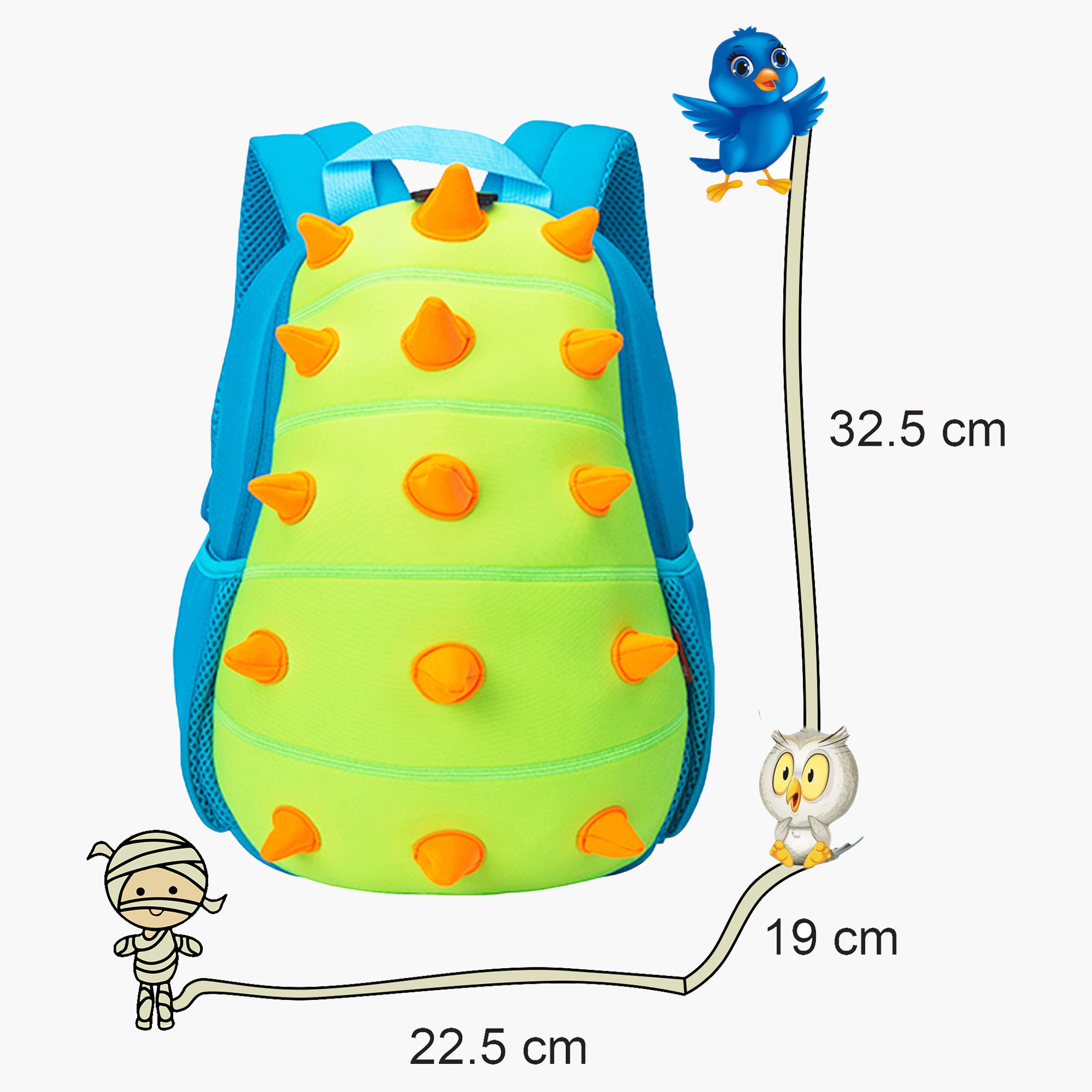 Buy Nohoo Spiky Dinosaur Shaped Backpack Online Mothercare Bahrain