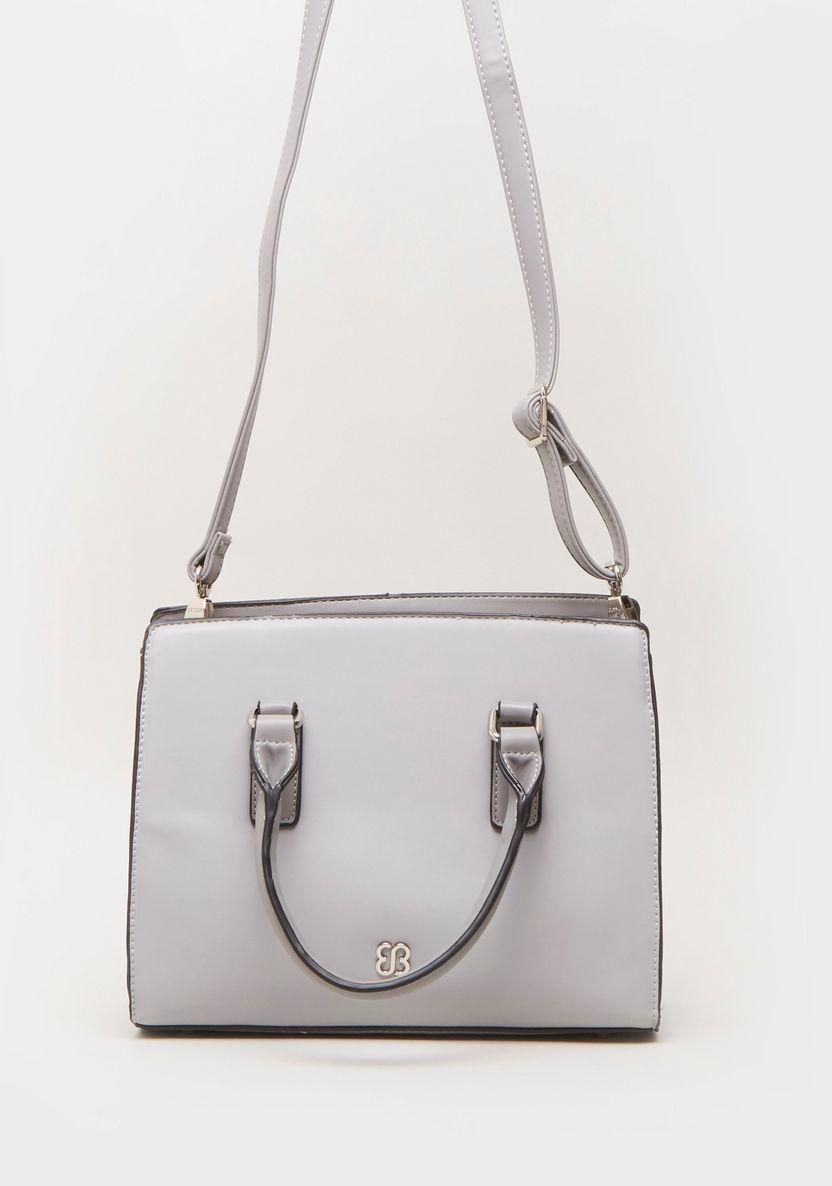 Bessie London Tote Bag with Embossed Design-Handbags-image-2