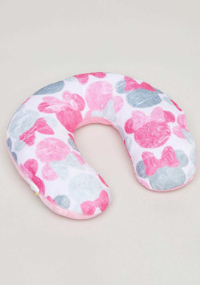Disney Minnie Mouse Printed Blanket and Neck Pillow Set - 75x75 cms-Blankets and Throws-image-2