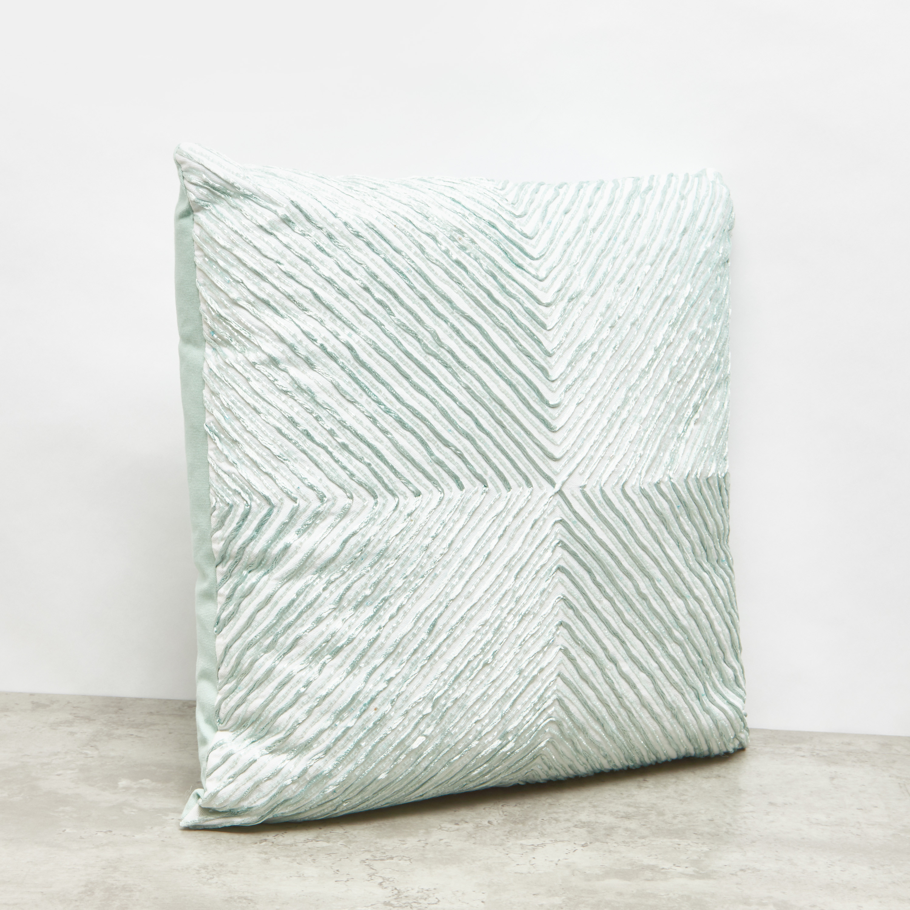 Dori Embroidery With Glass Bead Work Cushion - 45x45 cms-household-cushionsandthrows-cushioncovers-image-1