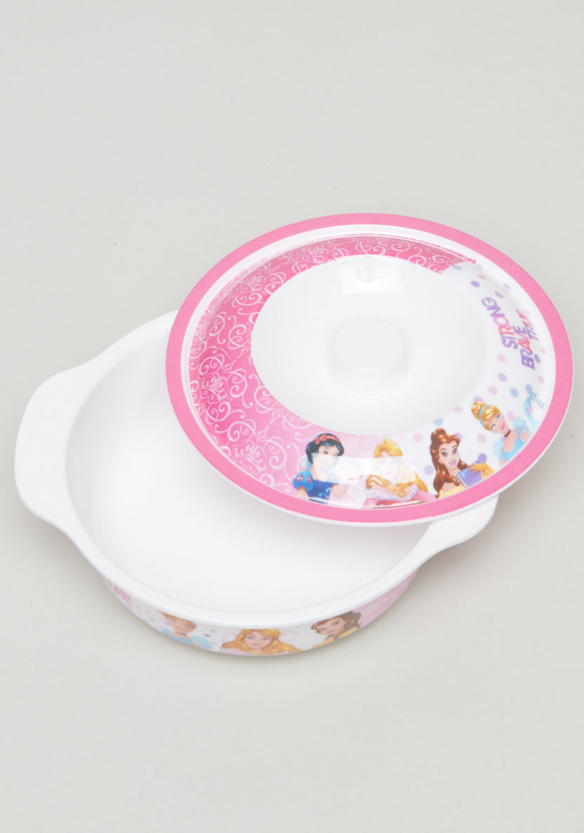 Disney Princess Printed Bowl with Lid-Mealtime Essentials-image-1