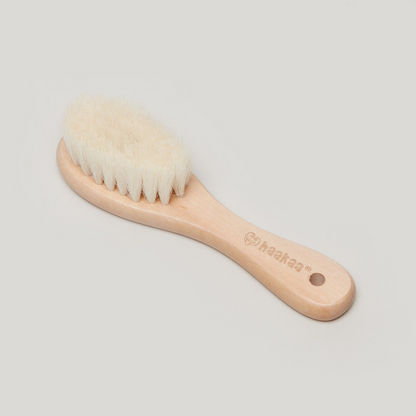 Buy Haakaa Goat Wool Bristle Wooden Baby Hair Brush for Babies Online in  Saudi | Centrepoint