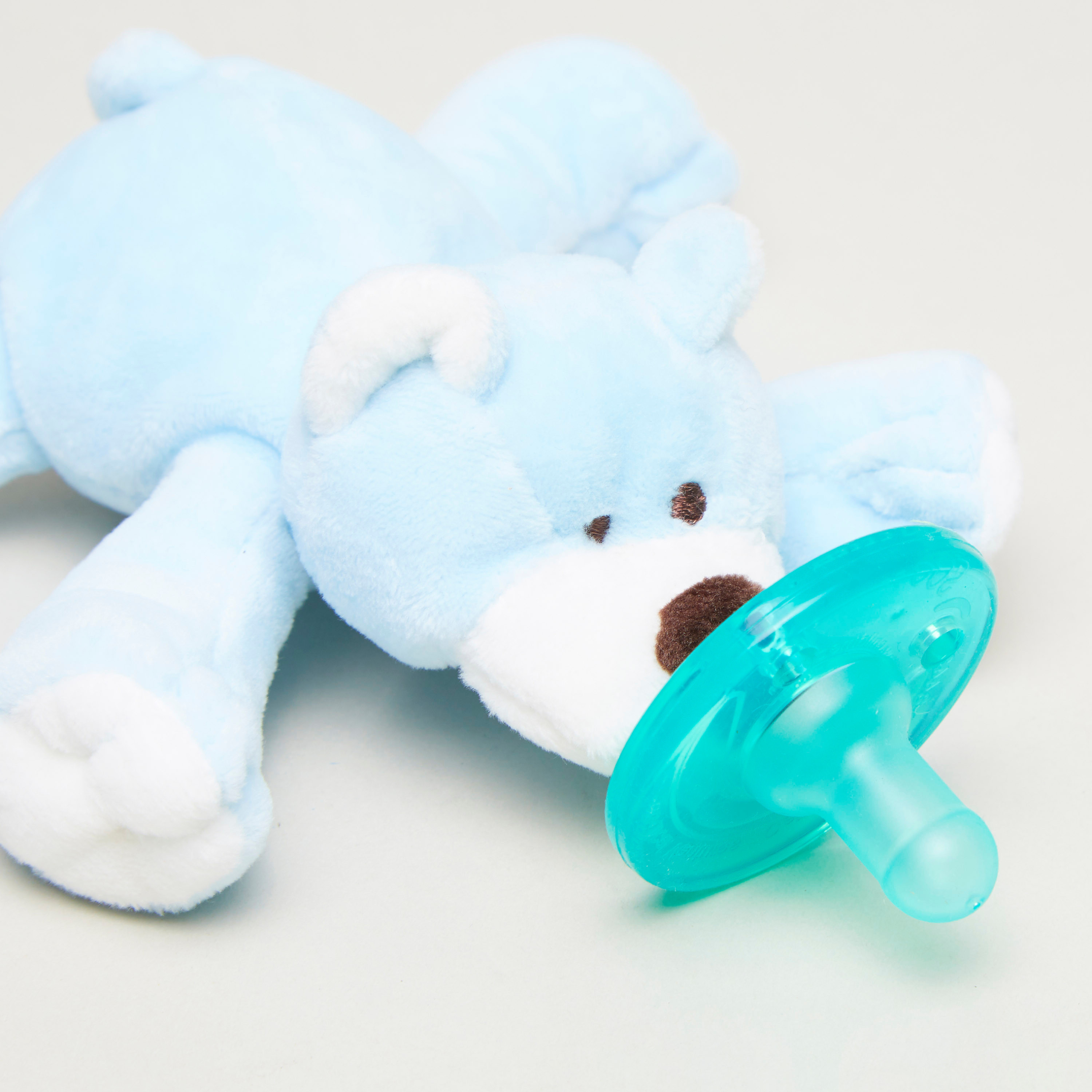 Pacifier with stuffed animal 2024 attached