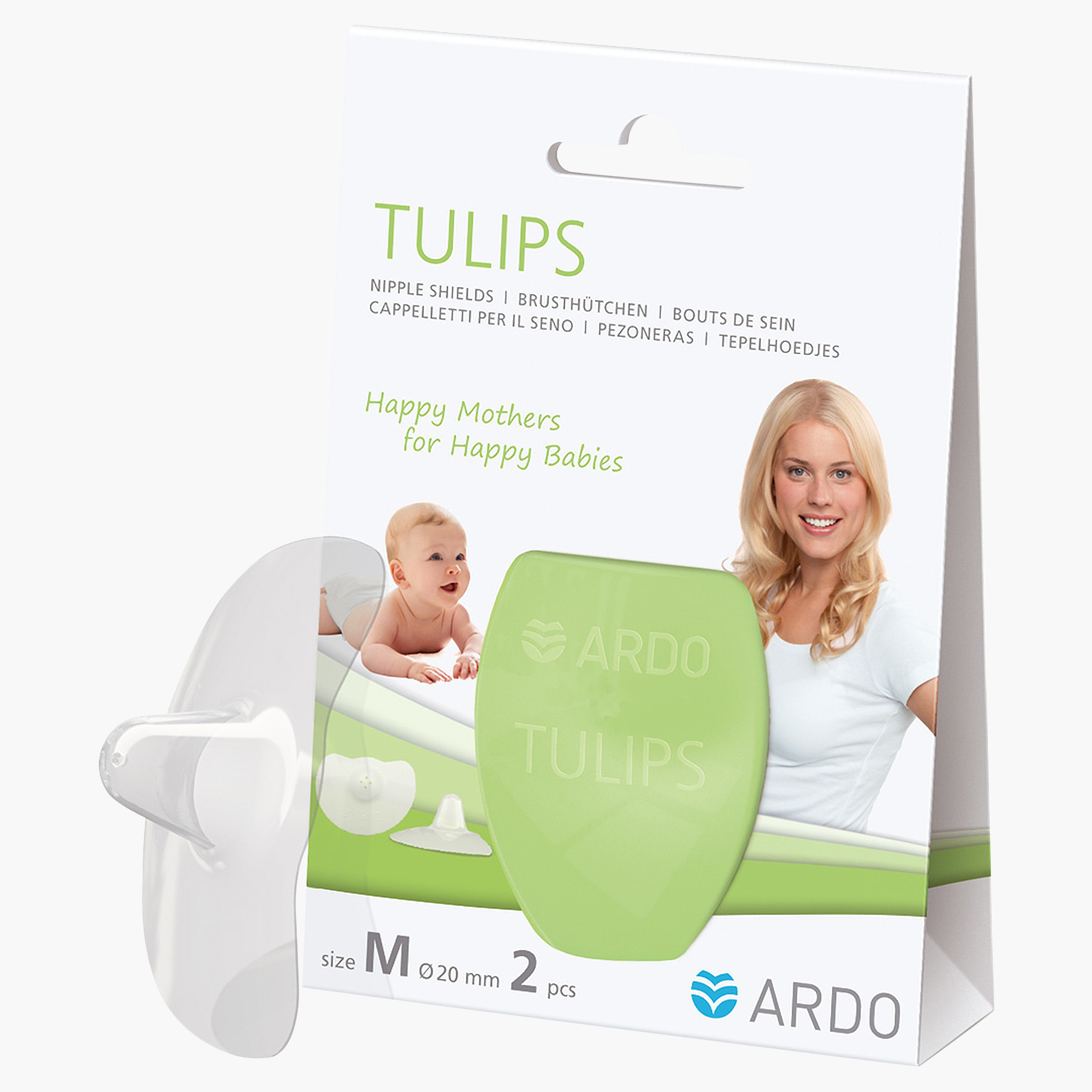 Ardo 2-Piece Tulips Nipple Shield - Medium-baby-feeding-breastfeedingandcare-image-1